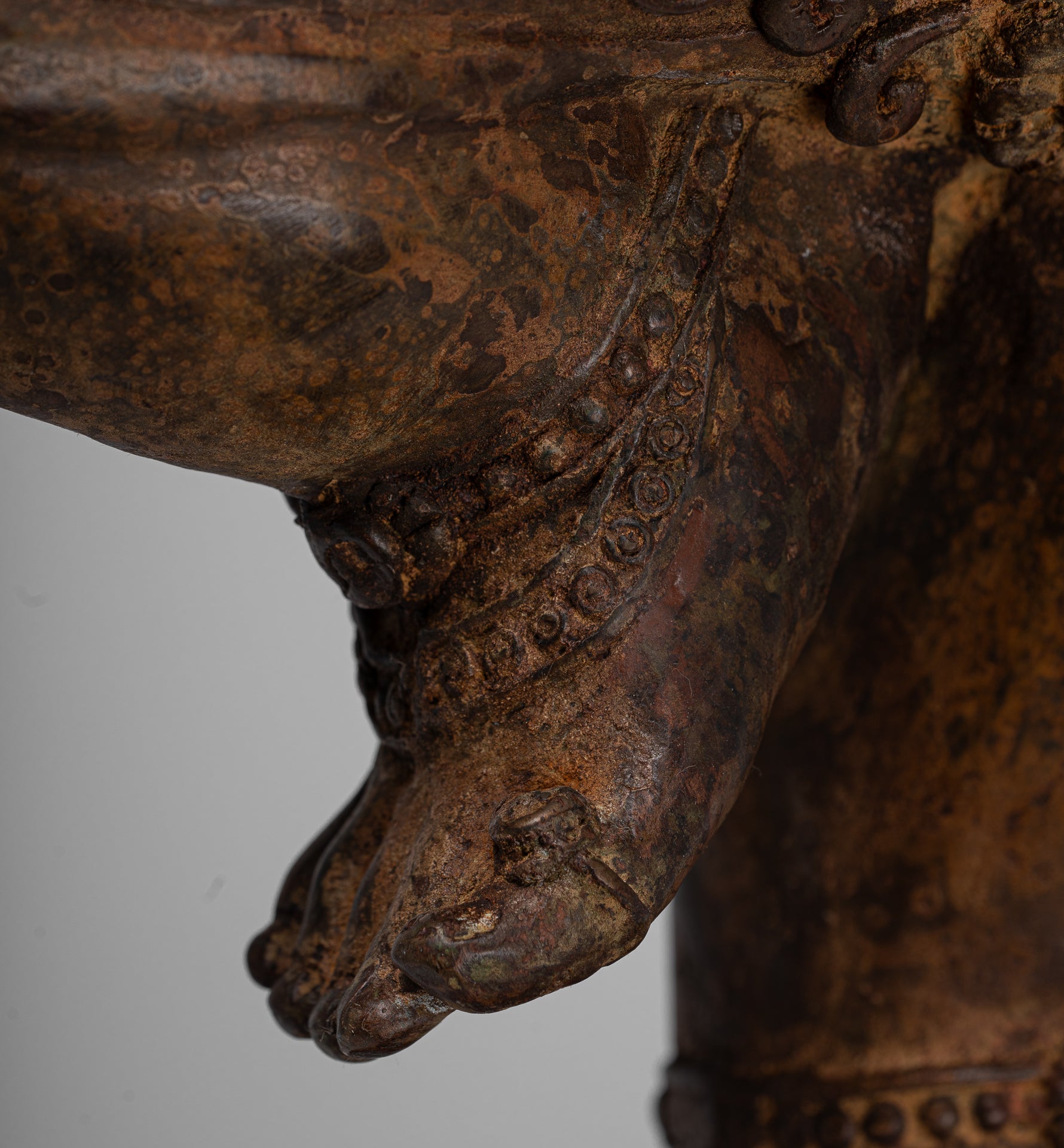 Large Ganesha Statue - Antique Thai Style Bronze Dancing Ganesh Statue - 85cm/34"