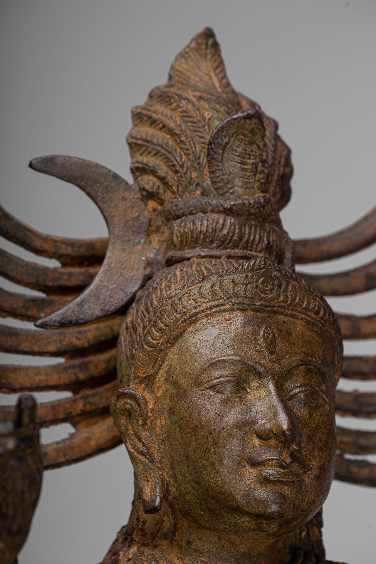 Large Shiva Statue - Antique Indian Style Bronze Dancing Shiva statue as Lord Nataraja - 109cm(44") Tall