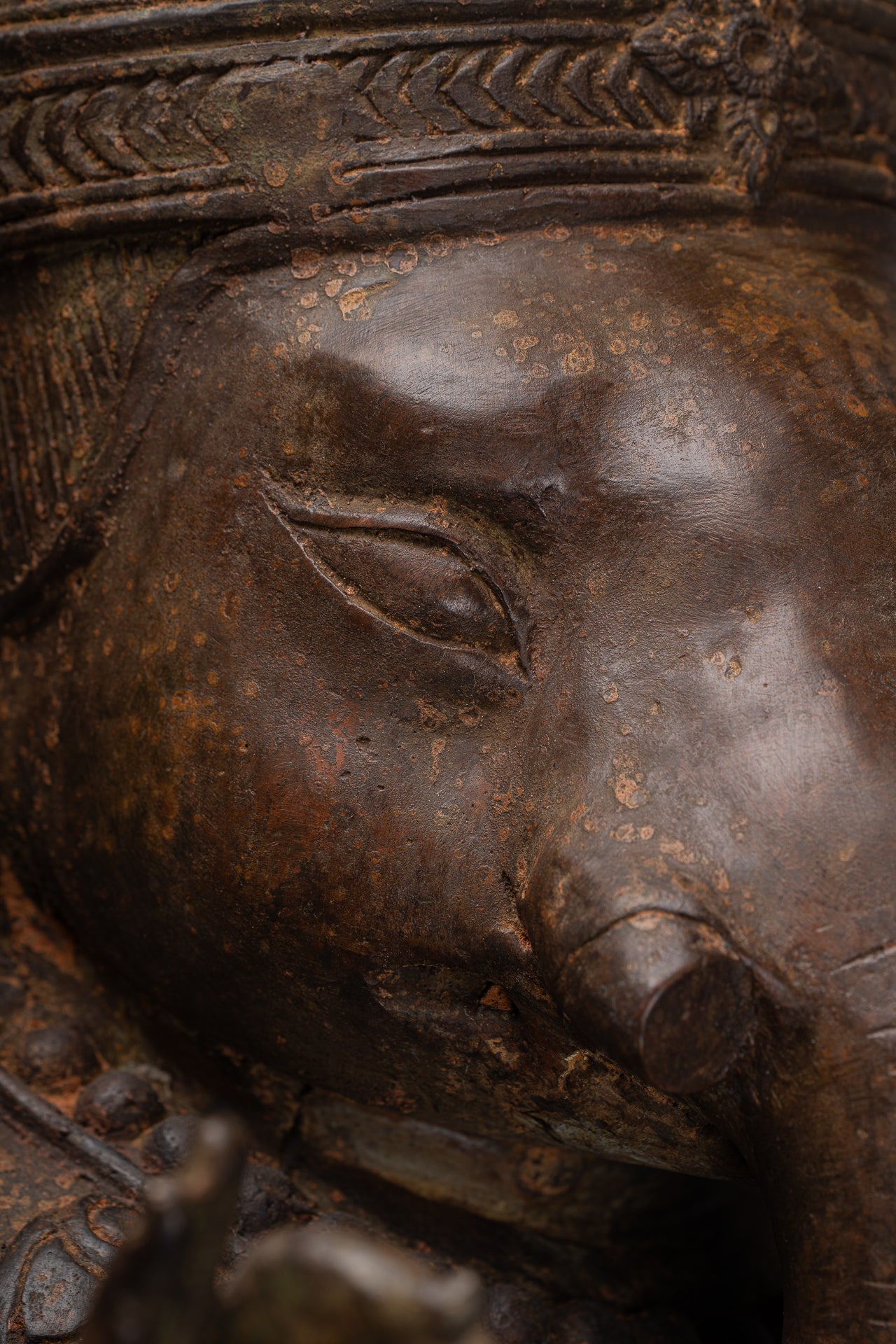 Large Ganesha Statue - Antique Thai Style Bronze Dancing Ganesh Statue - 105cm/42"