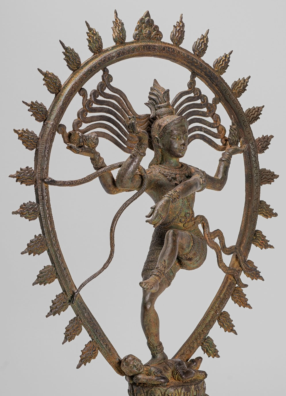 Large Shiva Statue - Antique Indian Style Bronze Dancing Shiva statue as Lord Nataraja - 67cm(27") Tall