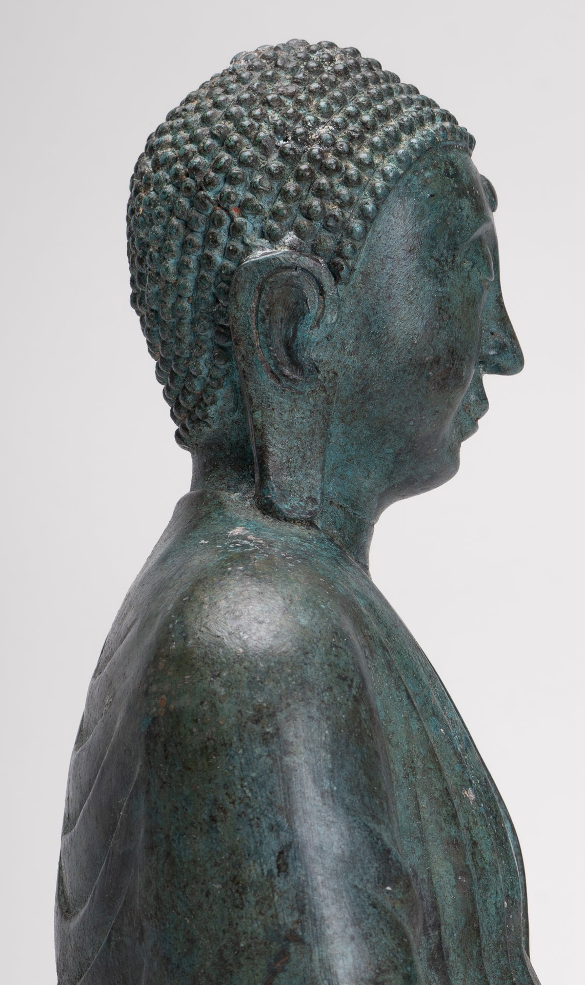 Japanese Buddha - Antique Japanese Style Bronze Seated Meditation Amitabha Buddha Statue - 38cm/15"