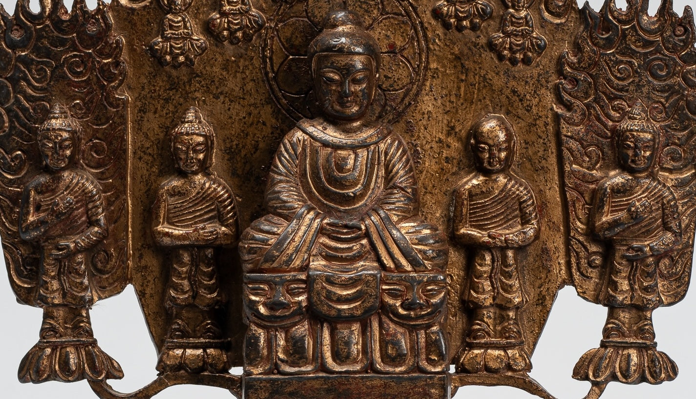 Japanese Buddha - Antique Japanese Style Meditation Amitabha Buddha Statue - 25cm/10"