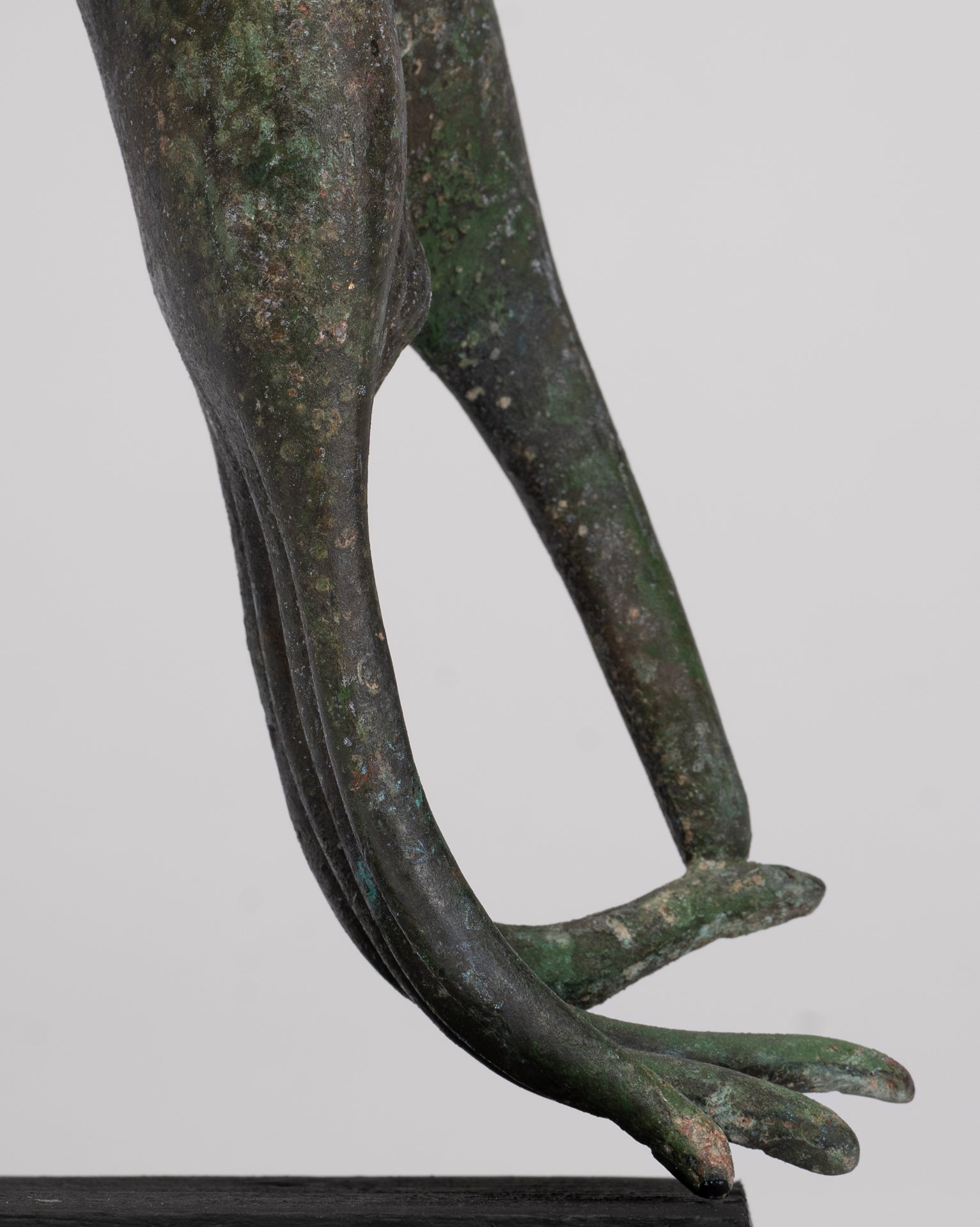 Mounted Antique Thai Style Southeast Asia Bronze Thai Teaching Hand - 25.5cm/10"