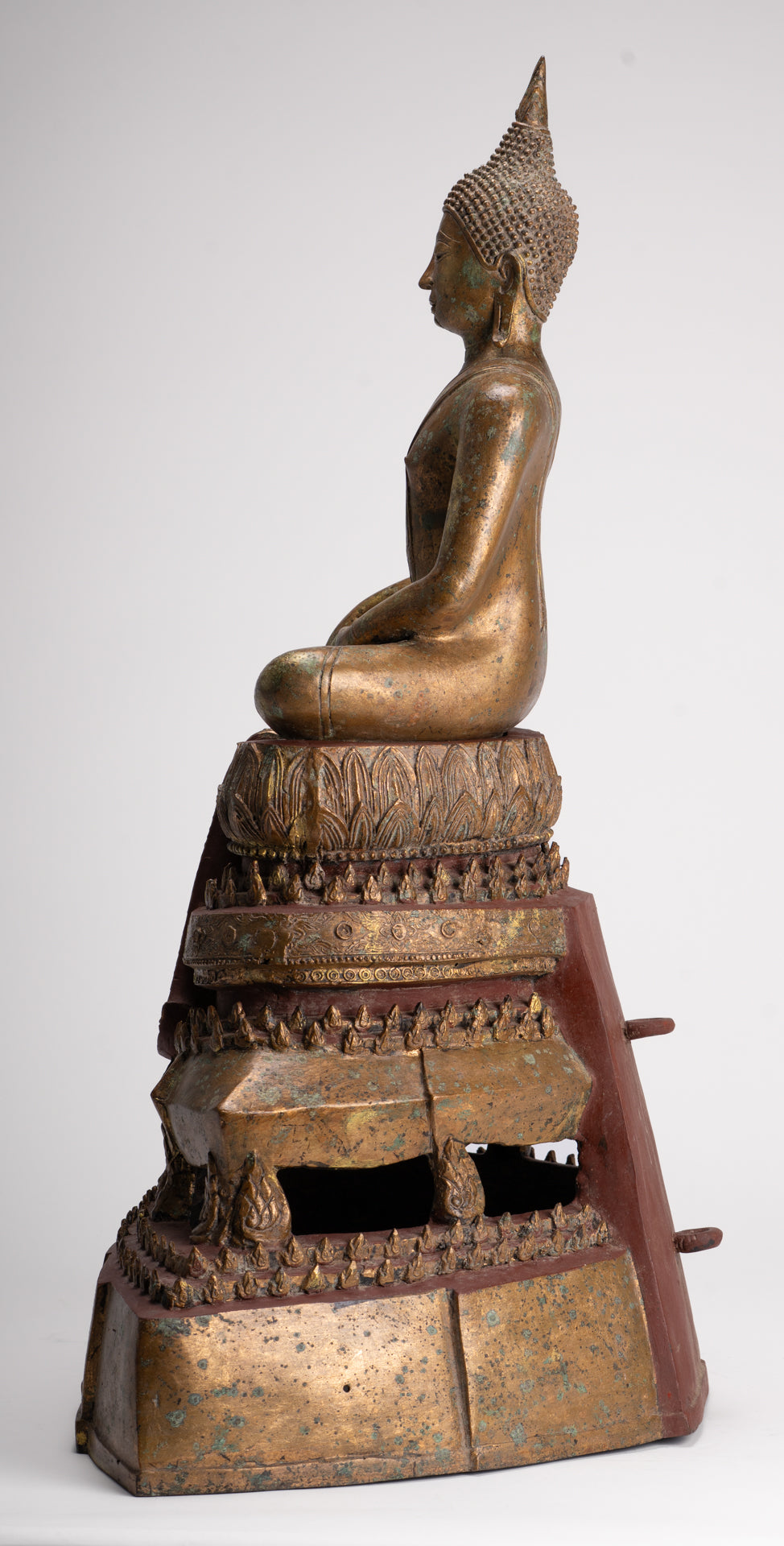 Buddha Statue - Antique Sukhothai Style Thai Enlightenment Buddha Statue - 71cm/28"