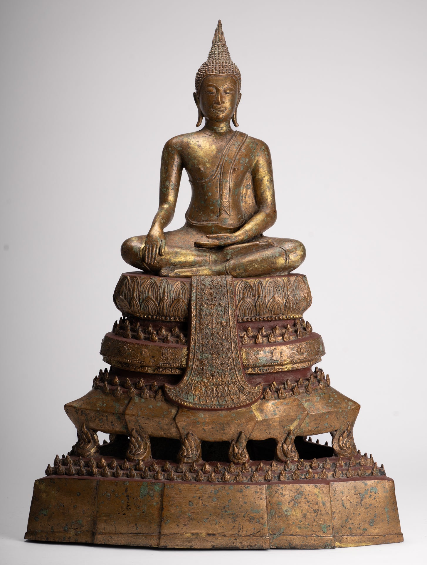 Buddha Statue - Antique Sukhothai Style Thai Enlightenment Buddha Statue - 71cm/28"