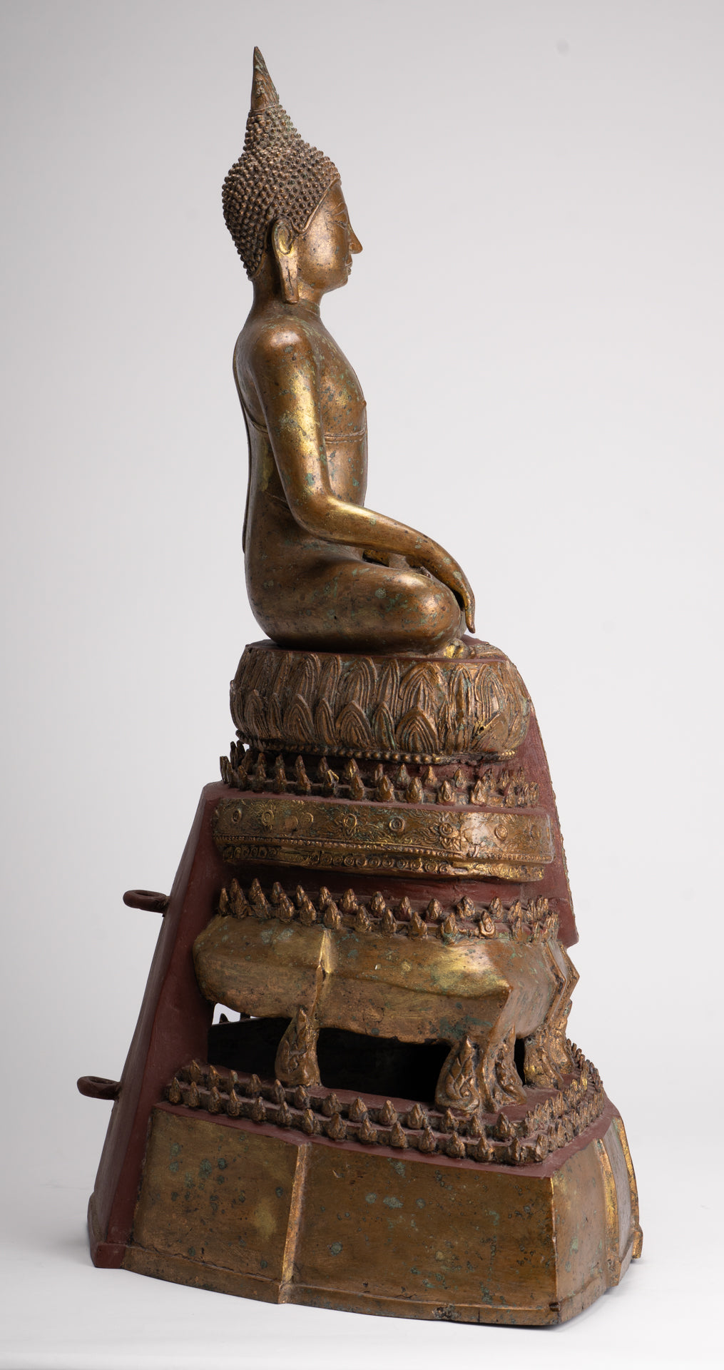 Buddha Statue - Antique Sukhothai Style Thai Enlightenment Buddha Statue - 71cm/28"