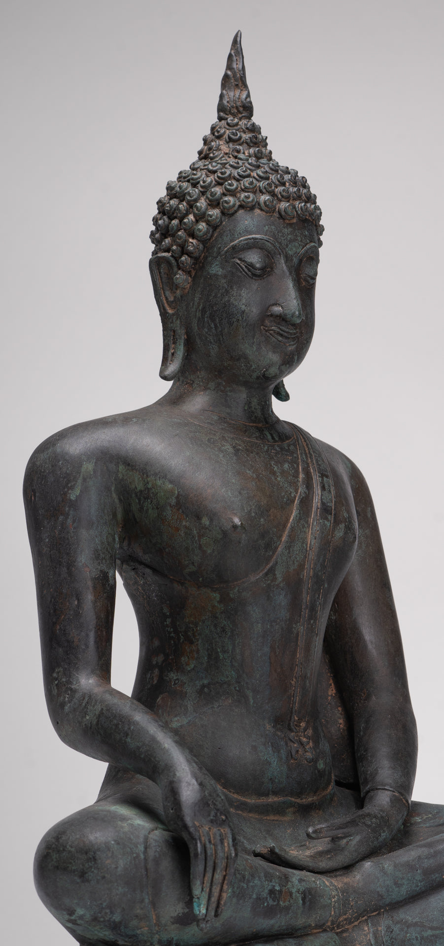 Buddha Statue - Antique Thai Style Sukhothai Enlightenment Buddha Statue - 54cm/22"