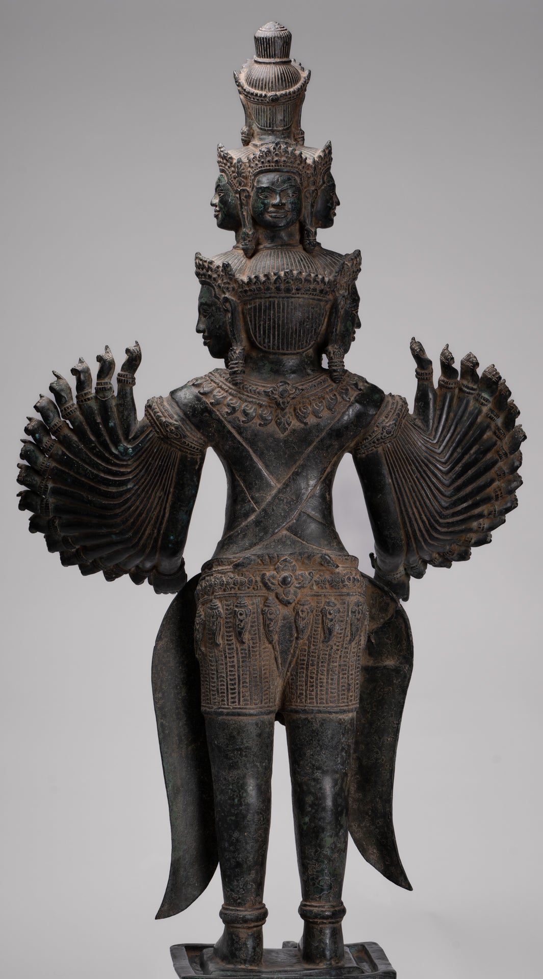 Deity Statue - Antique Khmer Style Angkor Wat Prajnaparamita Statue / Goddess - 110cm/44"