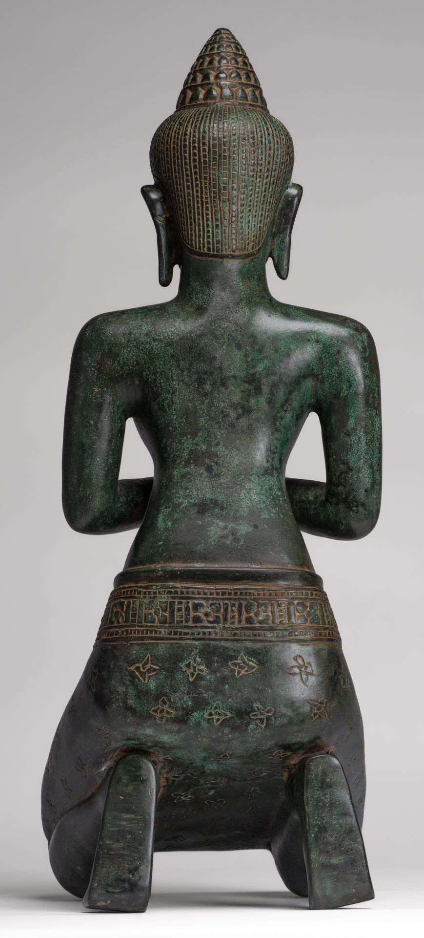 Deity Statue - Antique Khmer Style Bayon Prajnaparamita Statue / Goddess - 54cm/22"