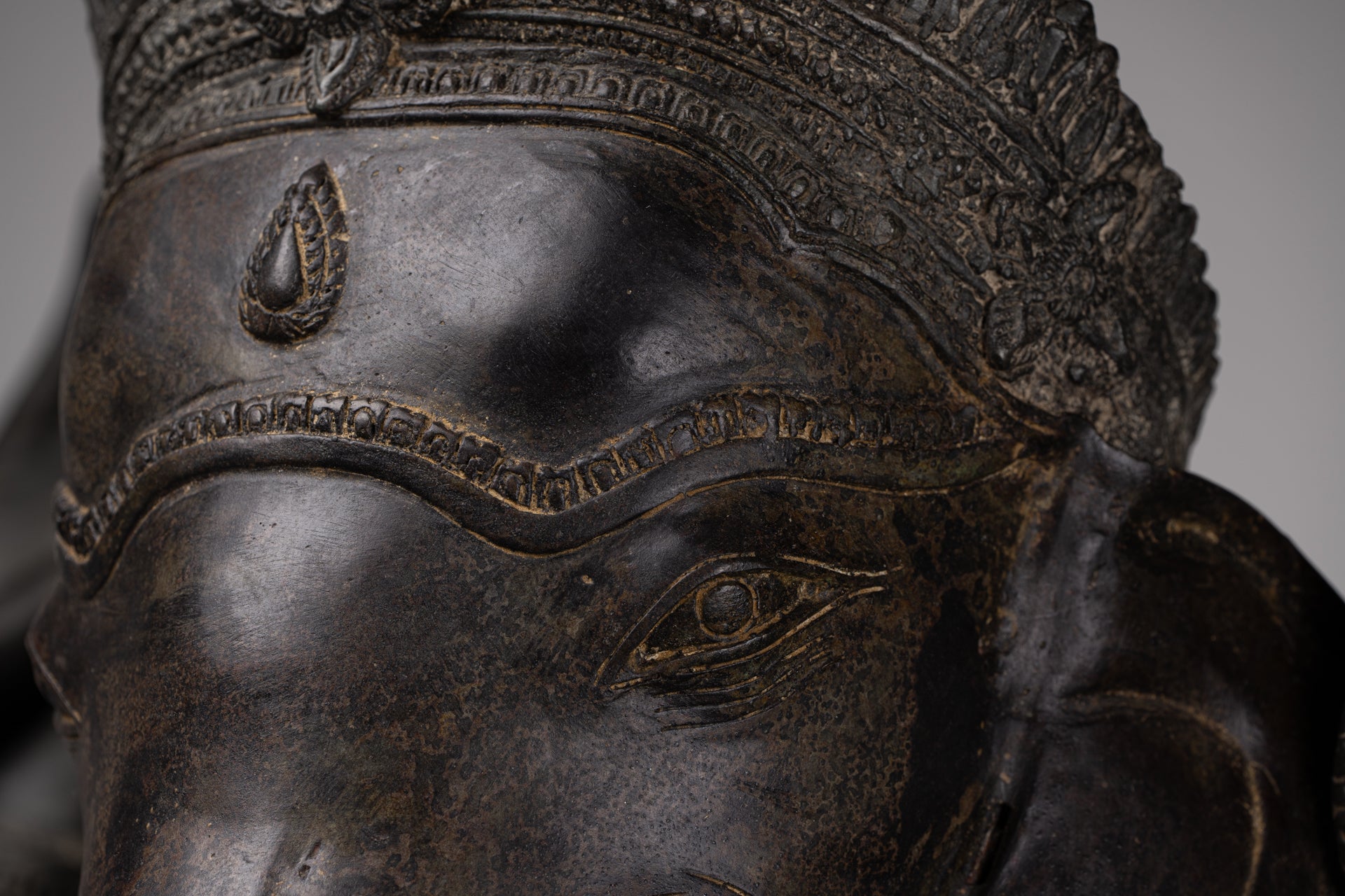 Large Ganesha Statue - Antique Thai Style Bronze Dancing Ganesh Statue - 120cm/48"