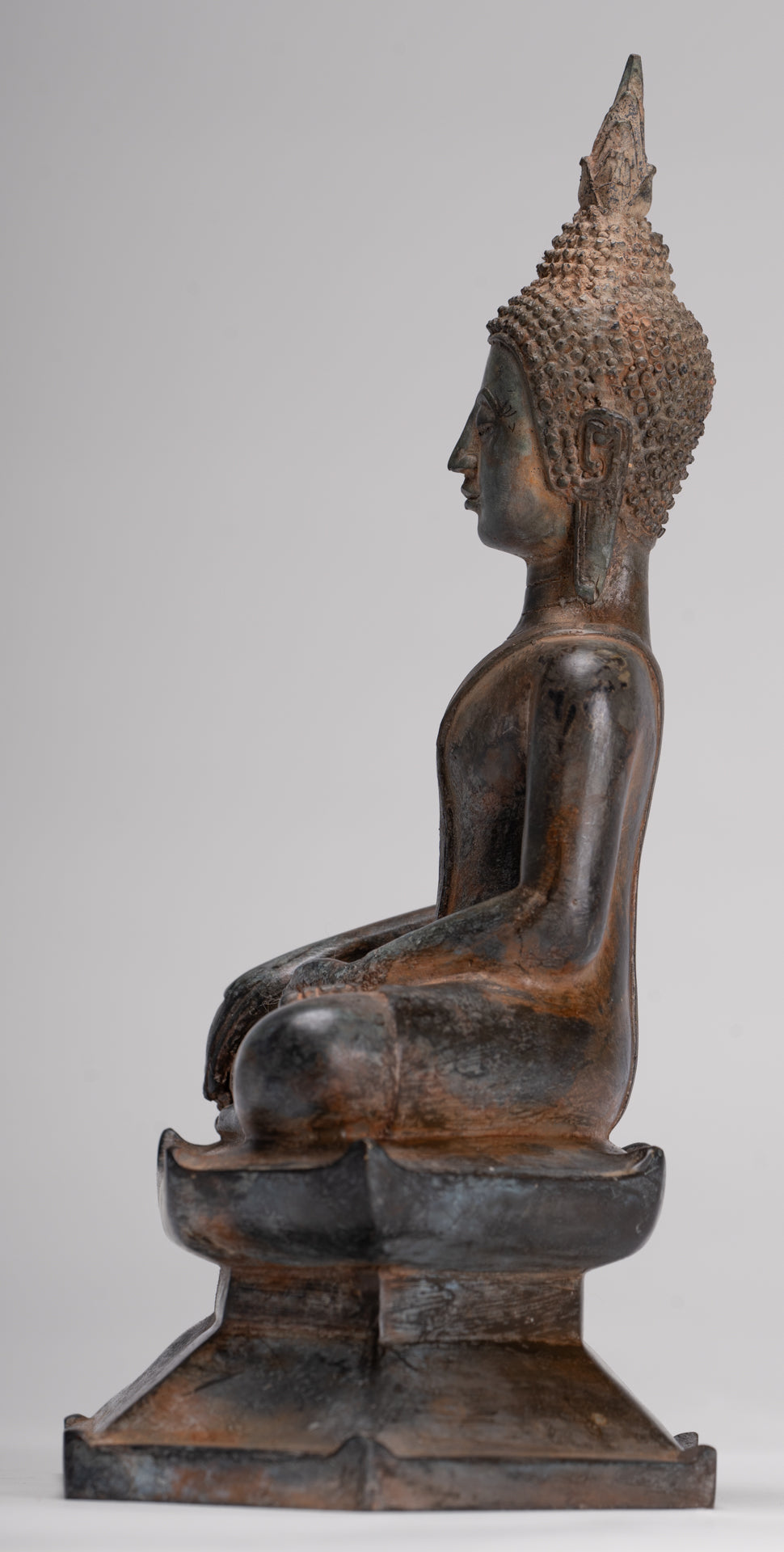 Buddha Statue - Antique Sukhothai Style Thai Enlightenment Buddha Statue - 23.5cm/9"