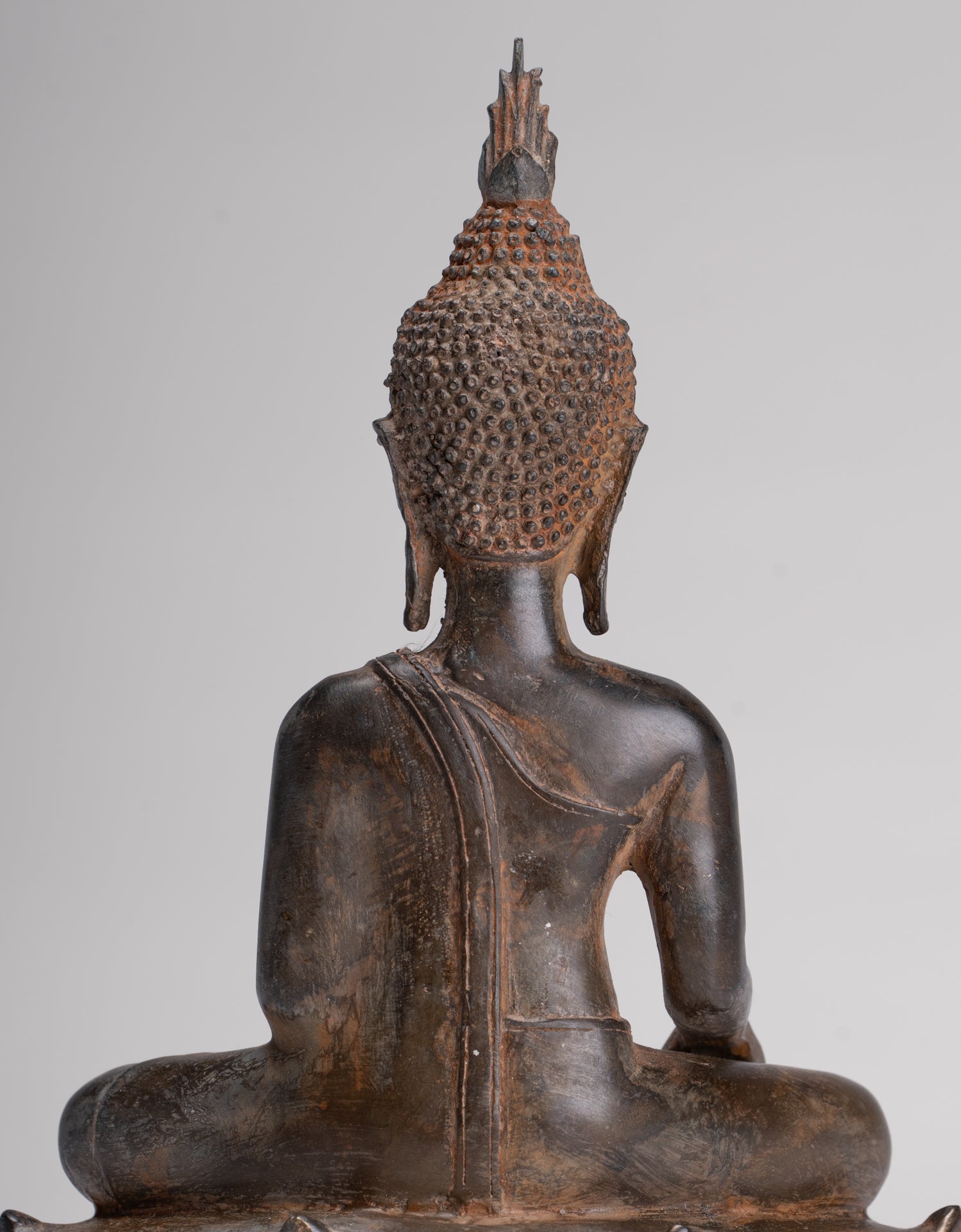 Buddha Statue - Antique Sukhothai Style Thai Enlightenment Buddha Statue - 23.5cm/9"