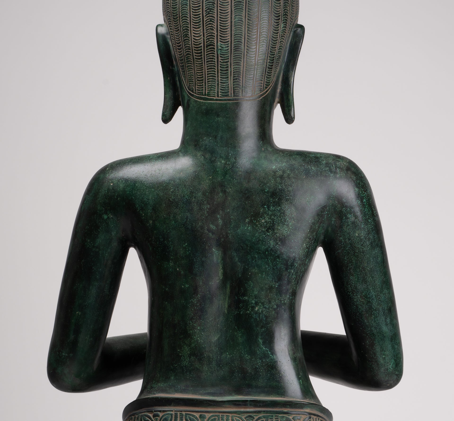 Deity Statue - Antique Khmer Style Bayon Prajnaparamita Statue / Goddess - 95cm/38"