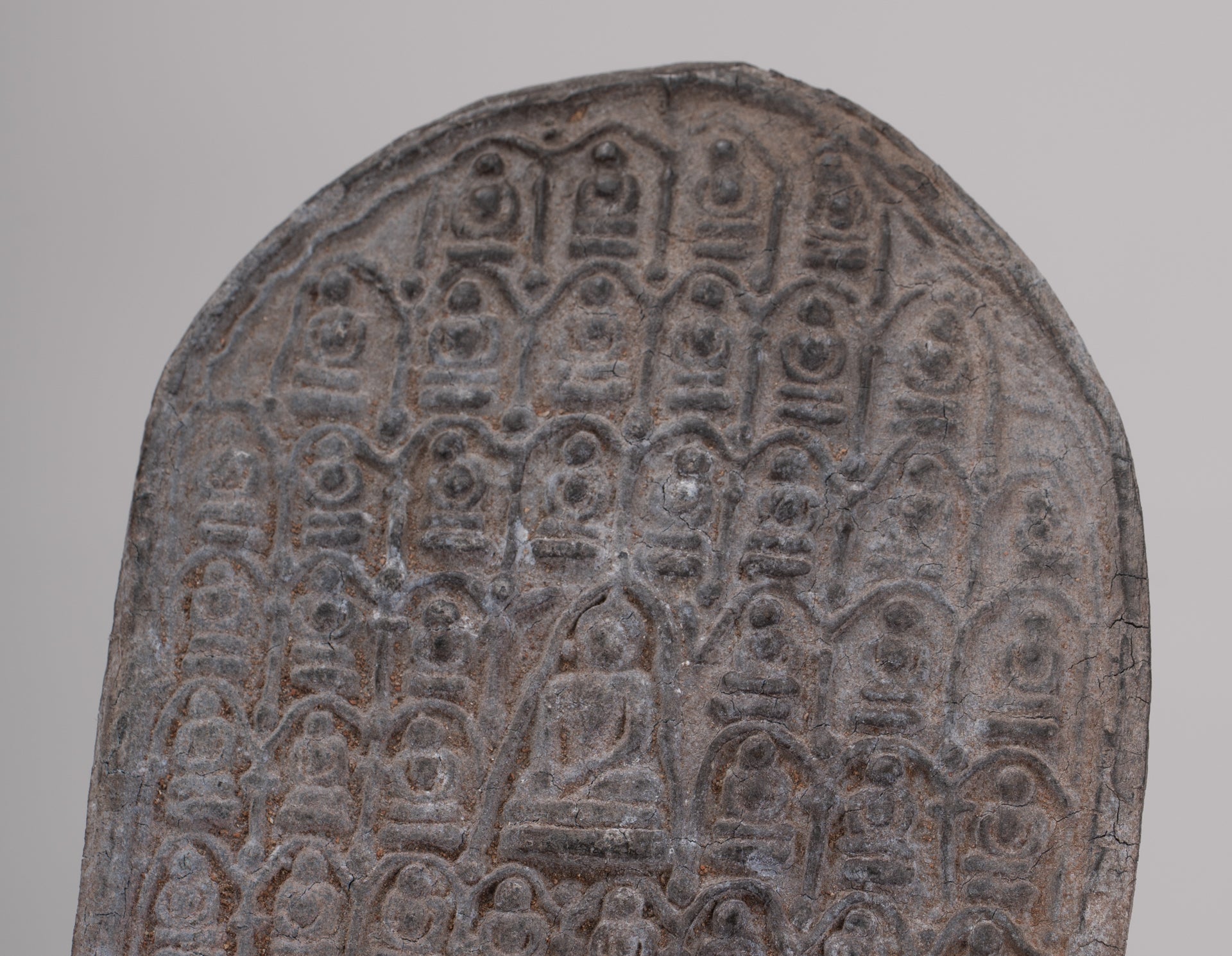 Votive Panel - Antique Thai Style Bronze Meditation Buddha Votive Panel - 15cm/6"