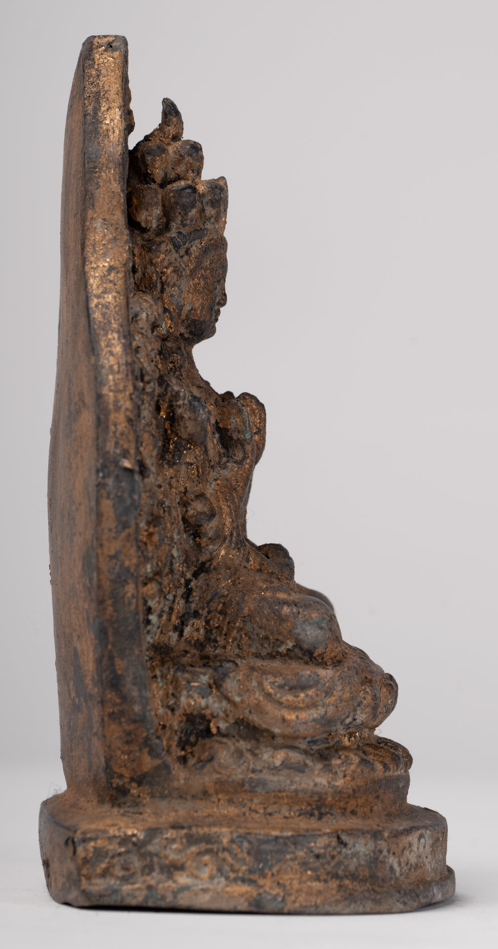 Bodhisattva Statue - Antique Khmer Style 1000 Arm Avaloketishvara Bodhisattva Statue - 17.5cm/7"