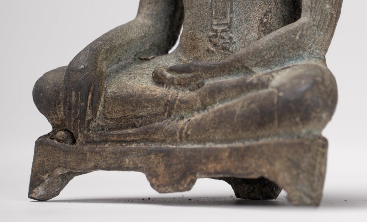 Buddha Statue - Antique Sukhothai Style Thai Enlightenment Buddha Statue - 11cm/4"