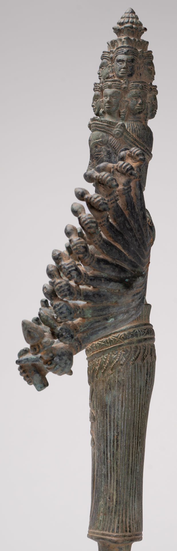 Deity Statue - Antique Khmer Style Bayon Prajnaparamita Statue / Goddess - 36cm/14"