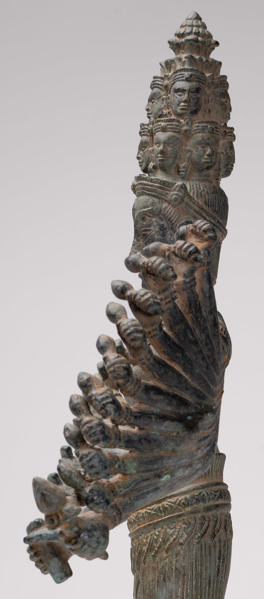 Deity Statue - Antique Khmer Style Bayon Prajnaparamita Statue / Goddess - 36cm/14"