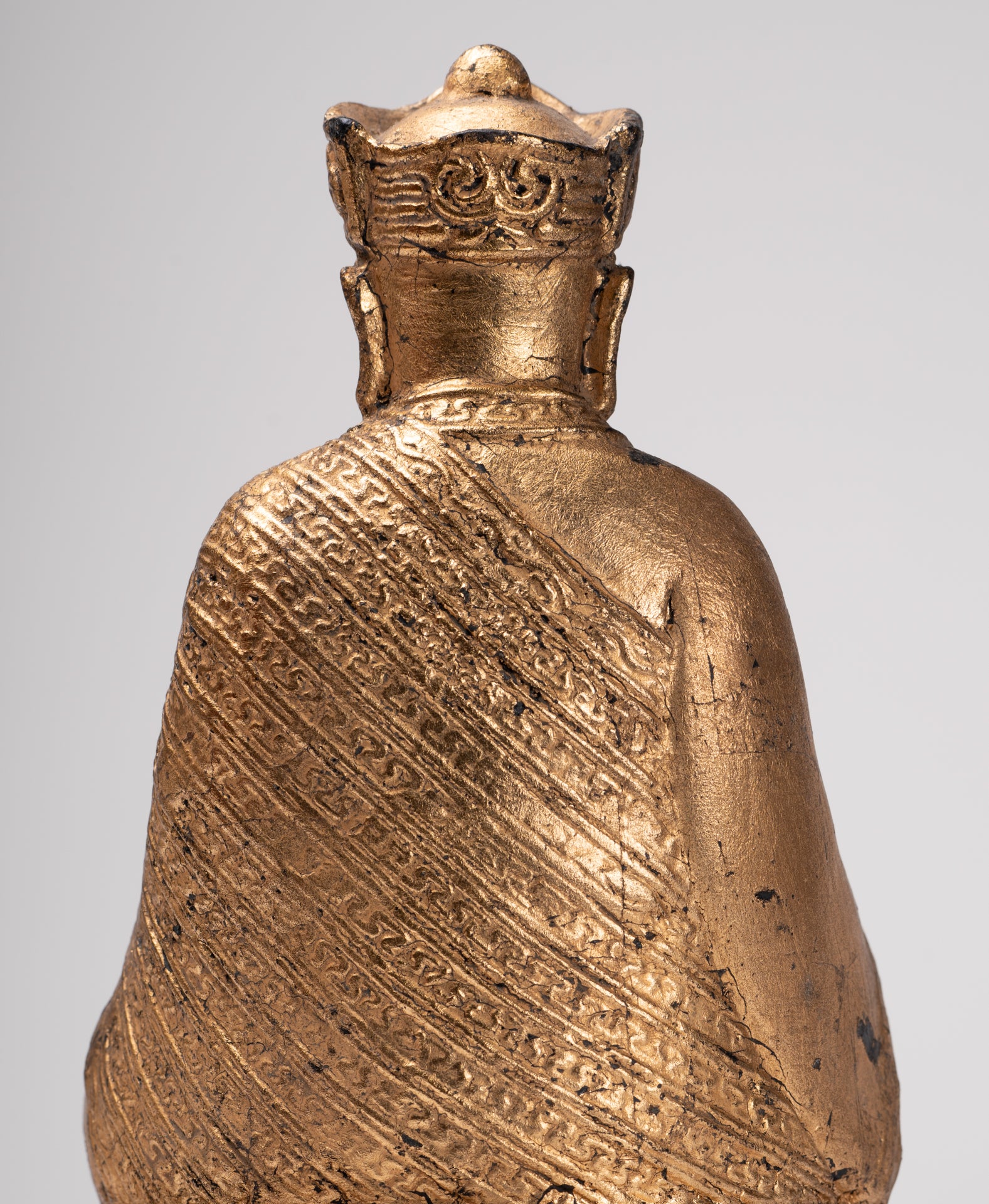 Monk Statue - Antique Chinese Style Tai Hong Zuo Shi Chinese Monk Statue - 23cm/9"