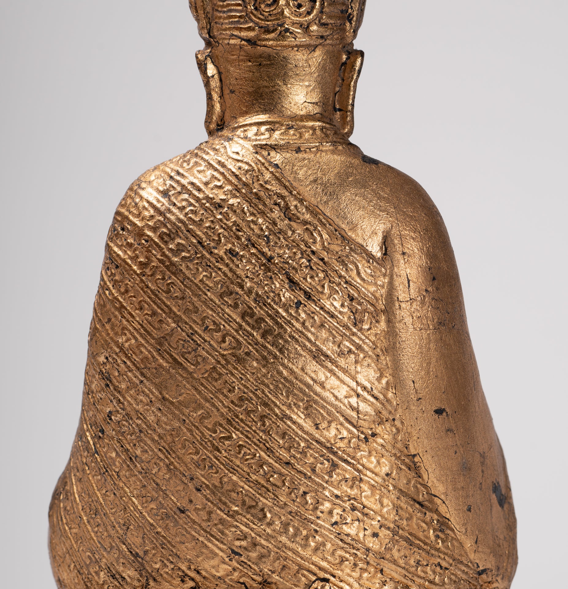 Monk Statue - Antique Chinese Style Tai Hong Zuo Shi Chinese Monk Statue - 23cm/9"