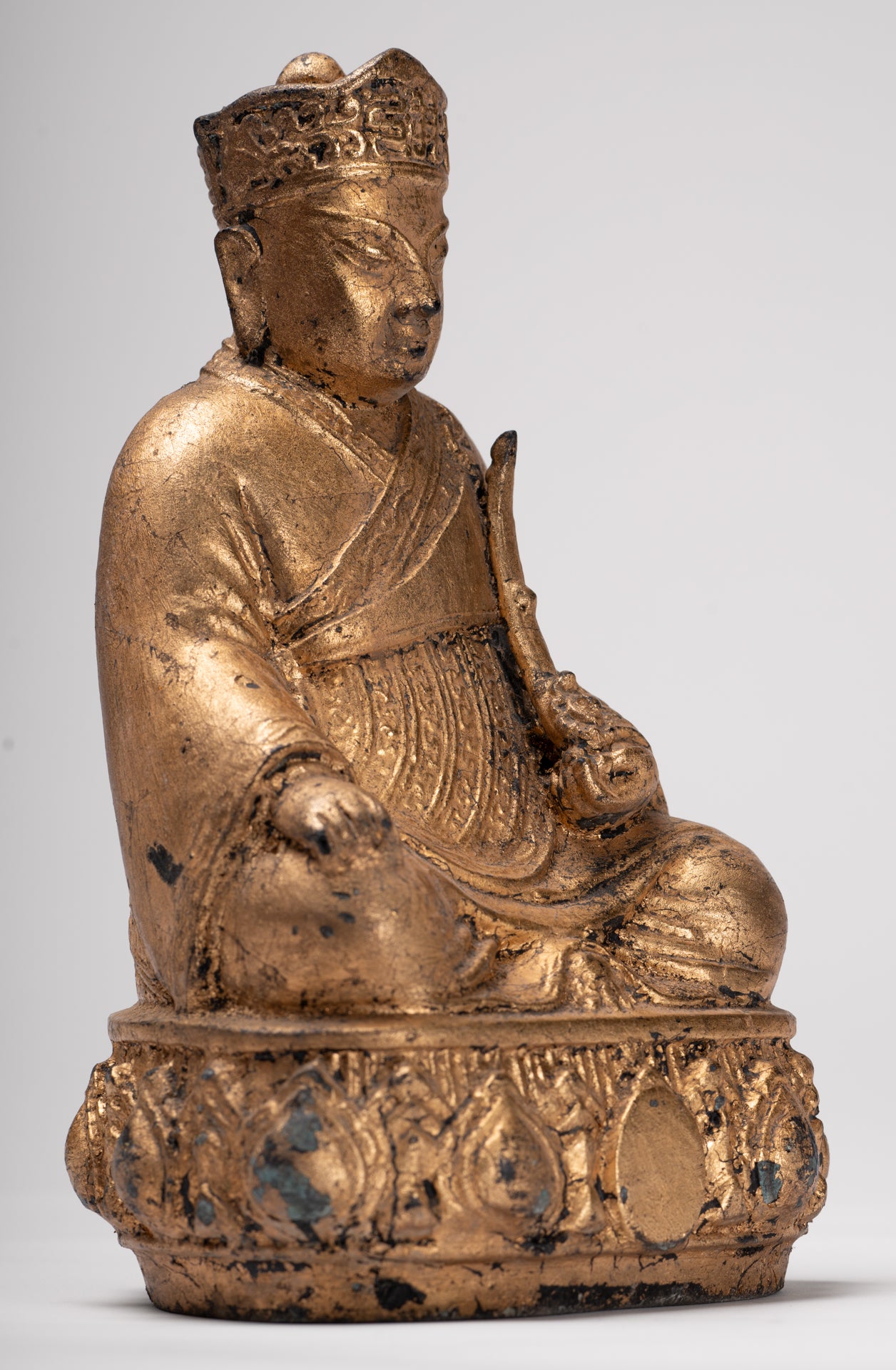 Monk Statue - Antique Chinese Style Tai Hong Zuo Shi Chinese Monk Statue - 23cm/9"