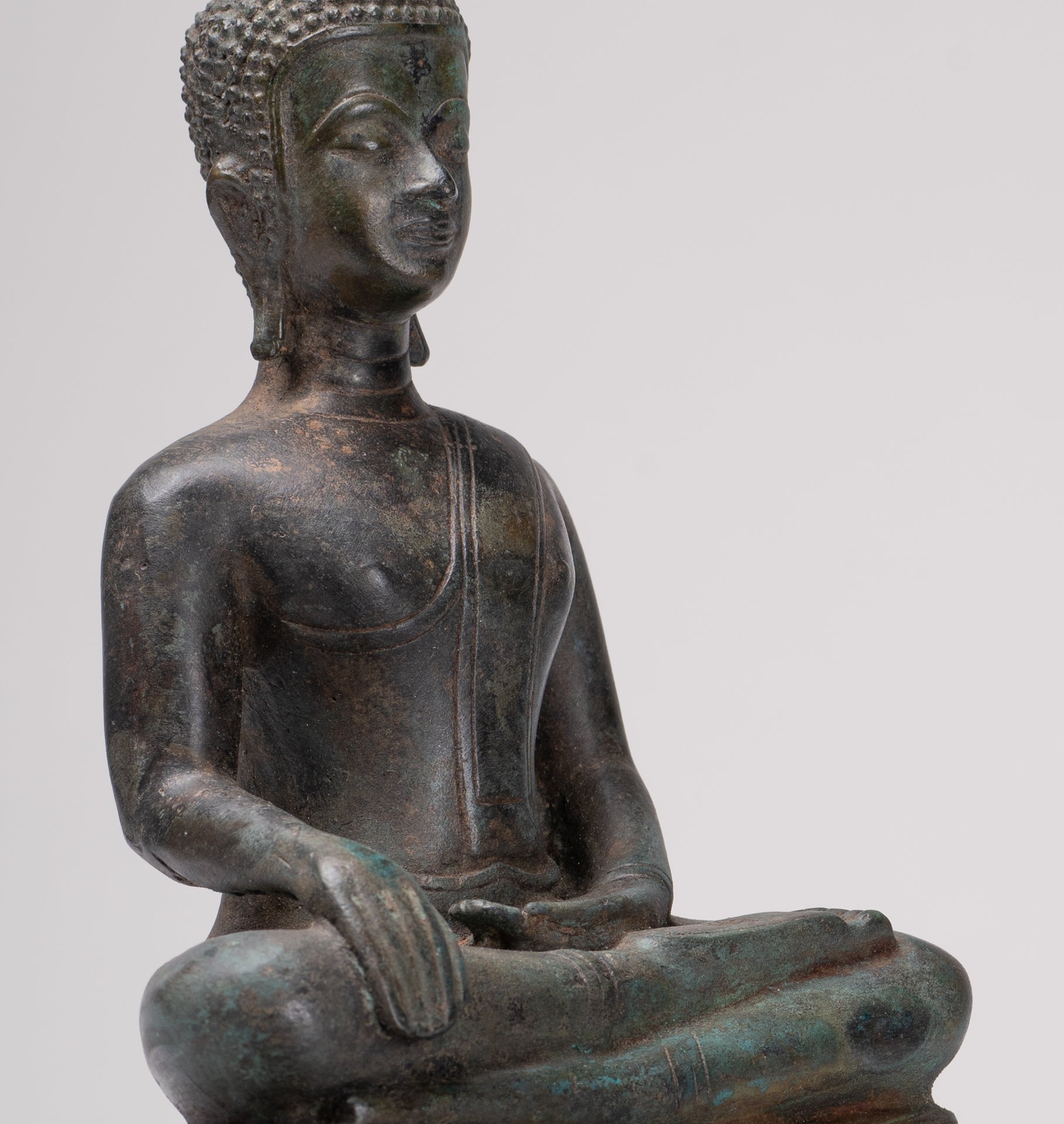Buddha Statue - Antique Sukhothai Style Thai Enlightenment Buddha Statue - 31cm/12"