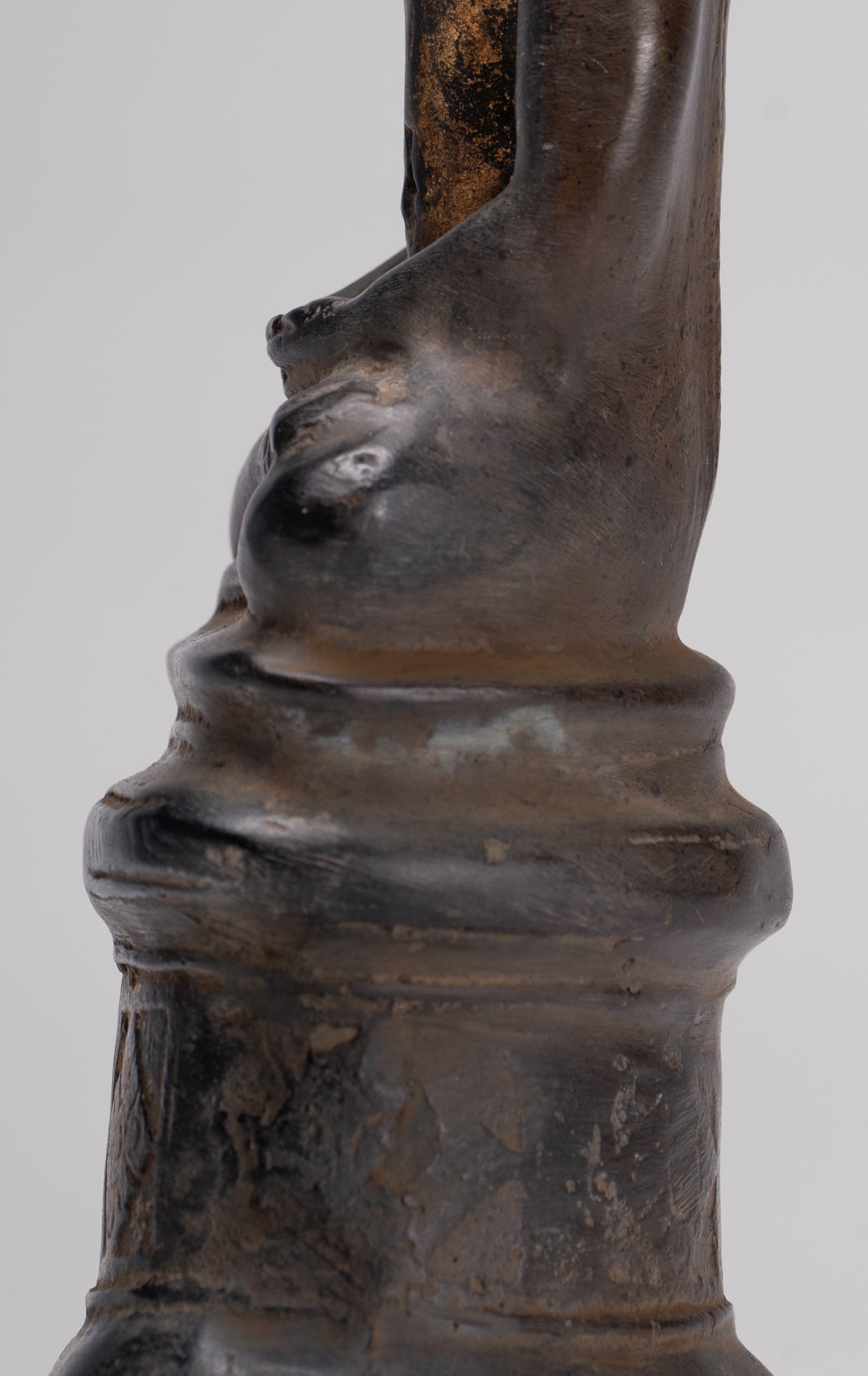 Buddha Statue - Large Antique Laos Style Meditation Buddha Statue - 21cm/8"