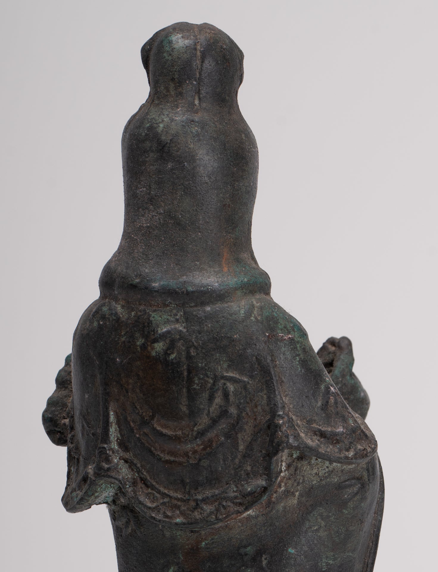 Antique Chinese Style Bronze Bodhisattvas Kwan Yin or Guanyin Statue - 26cm/10"