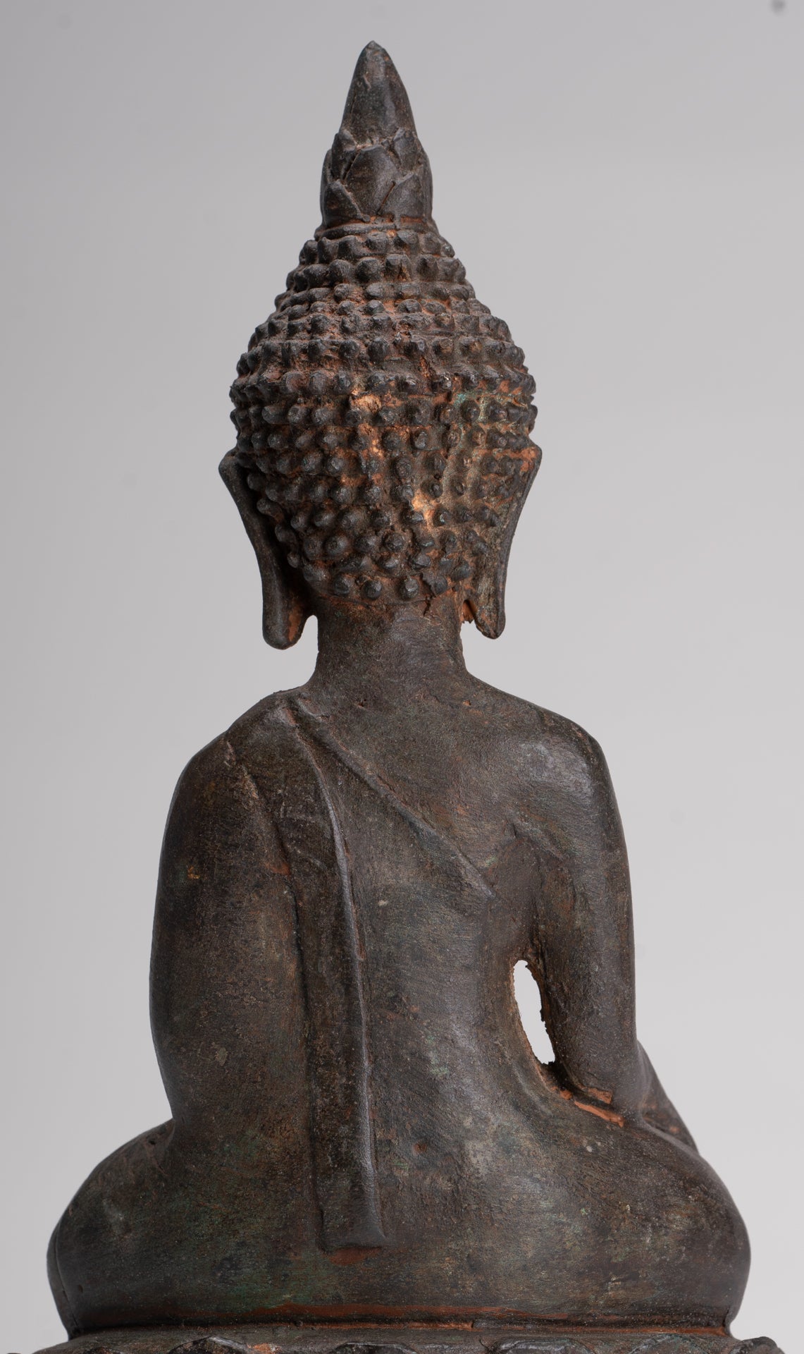 Buddha Statue - Antique Laos Style Enlightenment Buddha Statue - 27cm/11"