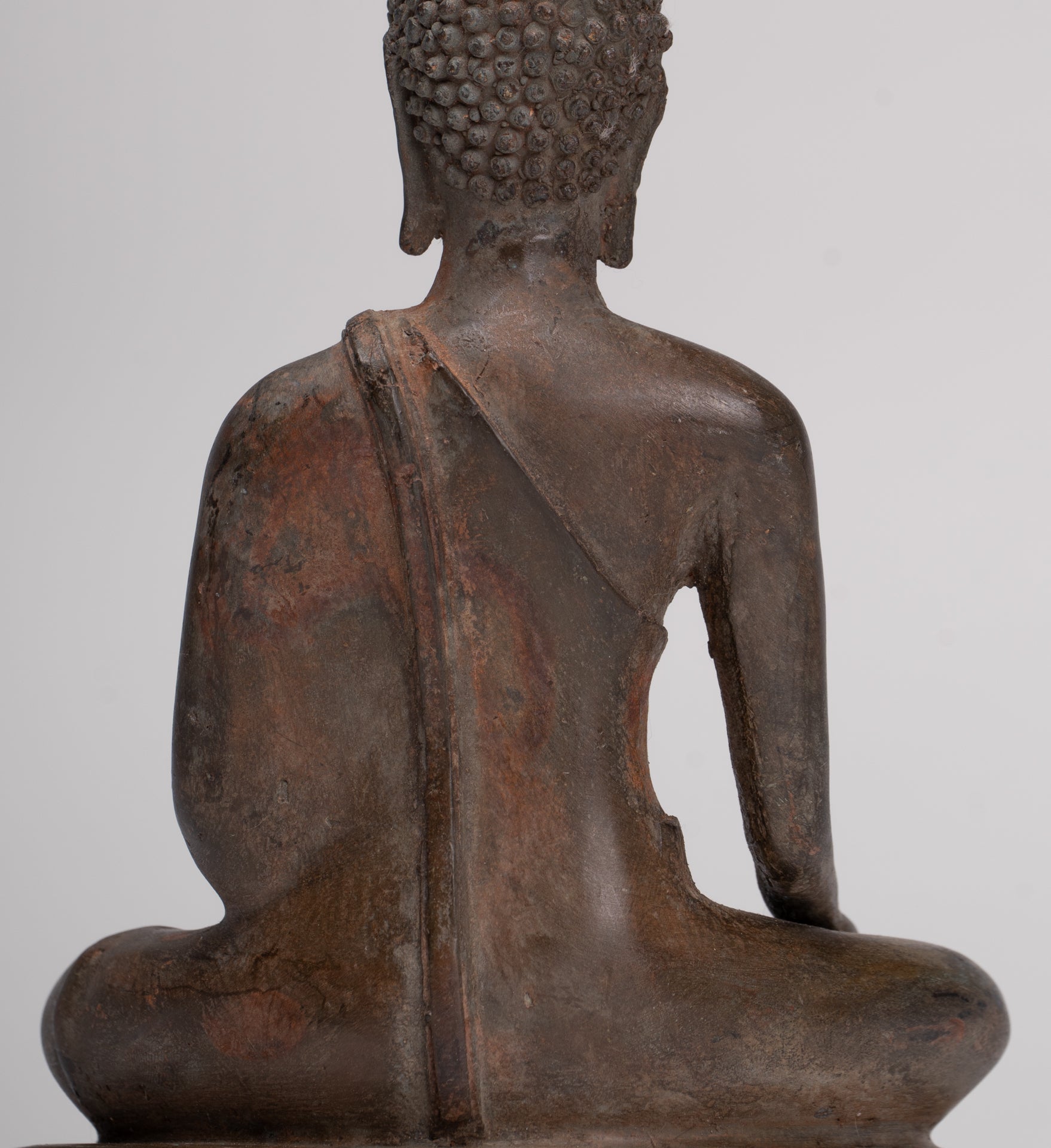 Buddha Statue - Antique Sukhothai Style Thai Enlightenment Buddha Statue - 18cm/7"