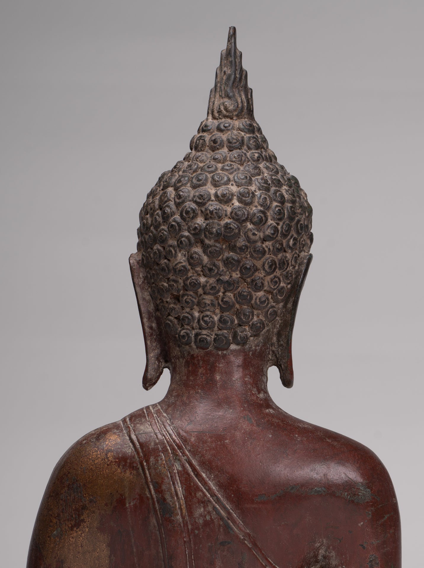 Buddha Statue - Antique Sukhothai Style Thai Enlightenment Buddha Statue - 42cm/17"