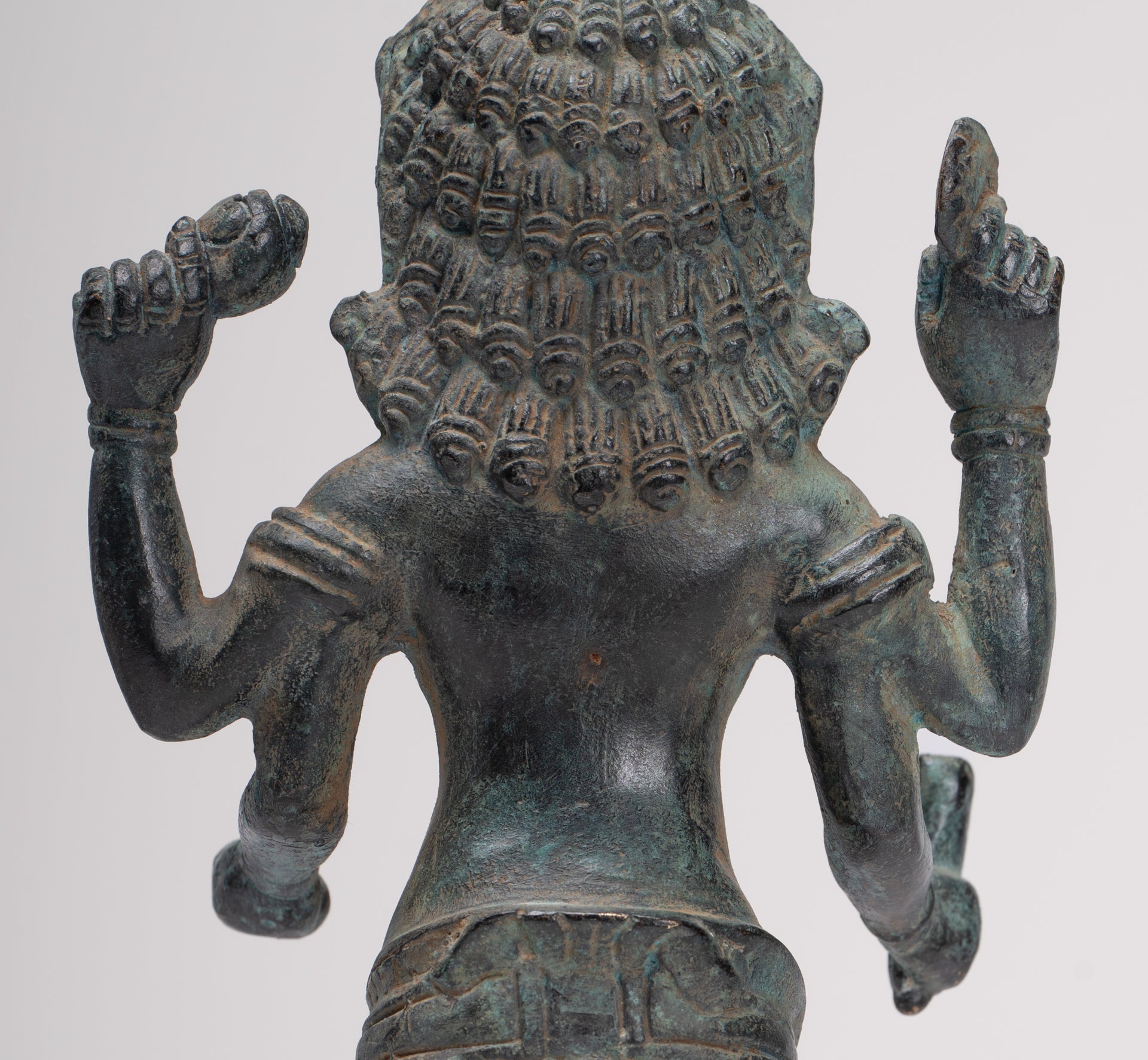 Antique Khmer Style Bronze - Vishnu Avatar - Narasimha or Narasingh - 25cm/10"