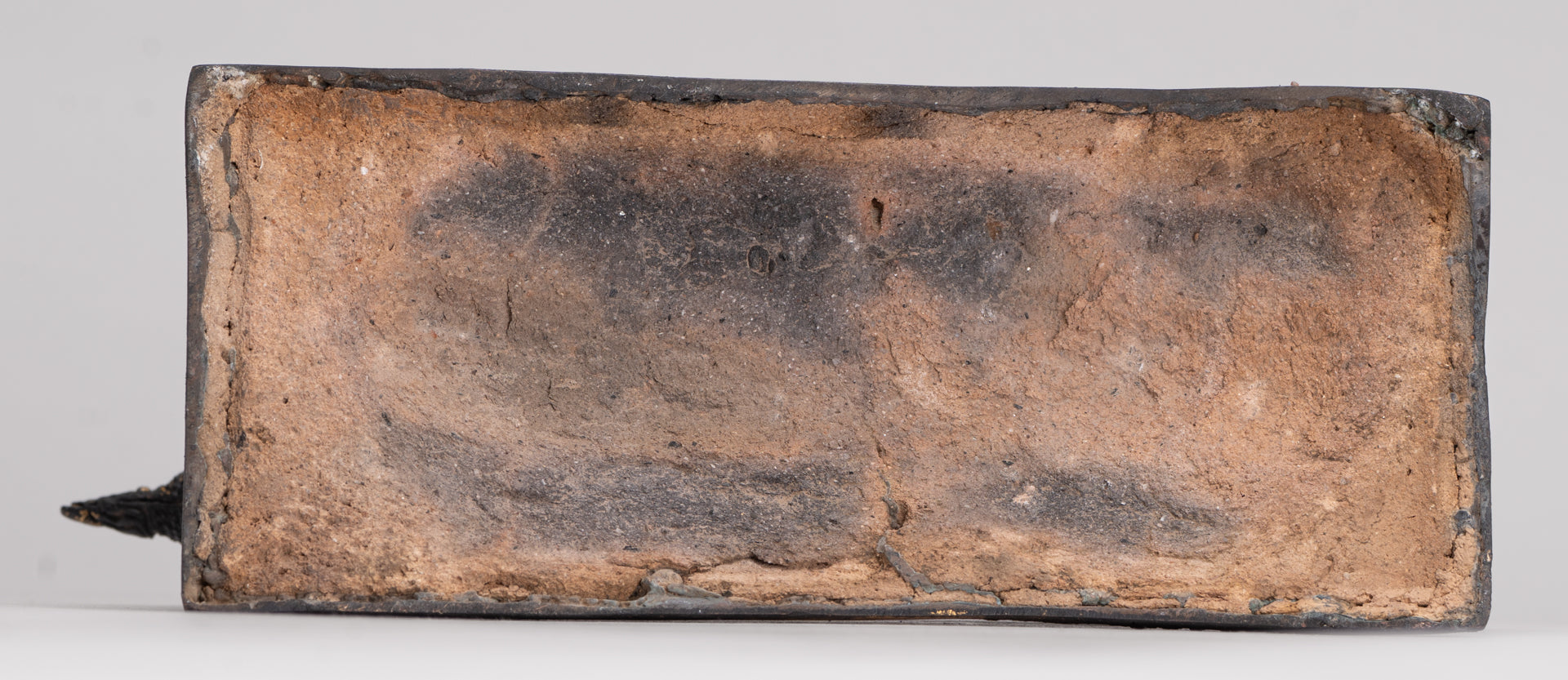 Buddha Statue - Antique Thai Style Bronze Rattanakosin Reclining Nirvana Buddha Statue - 19cm/8"