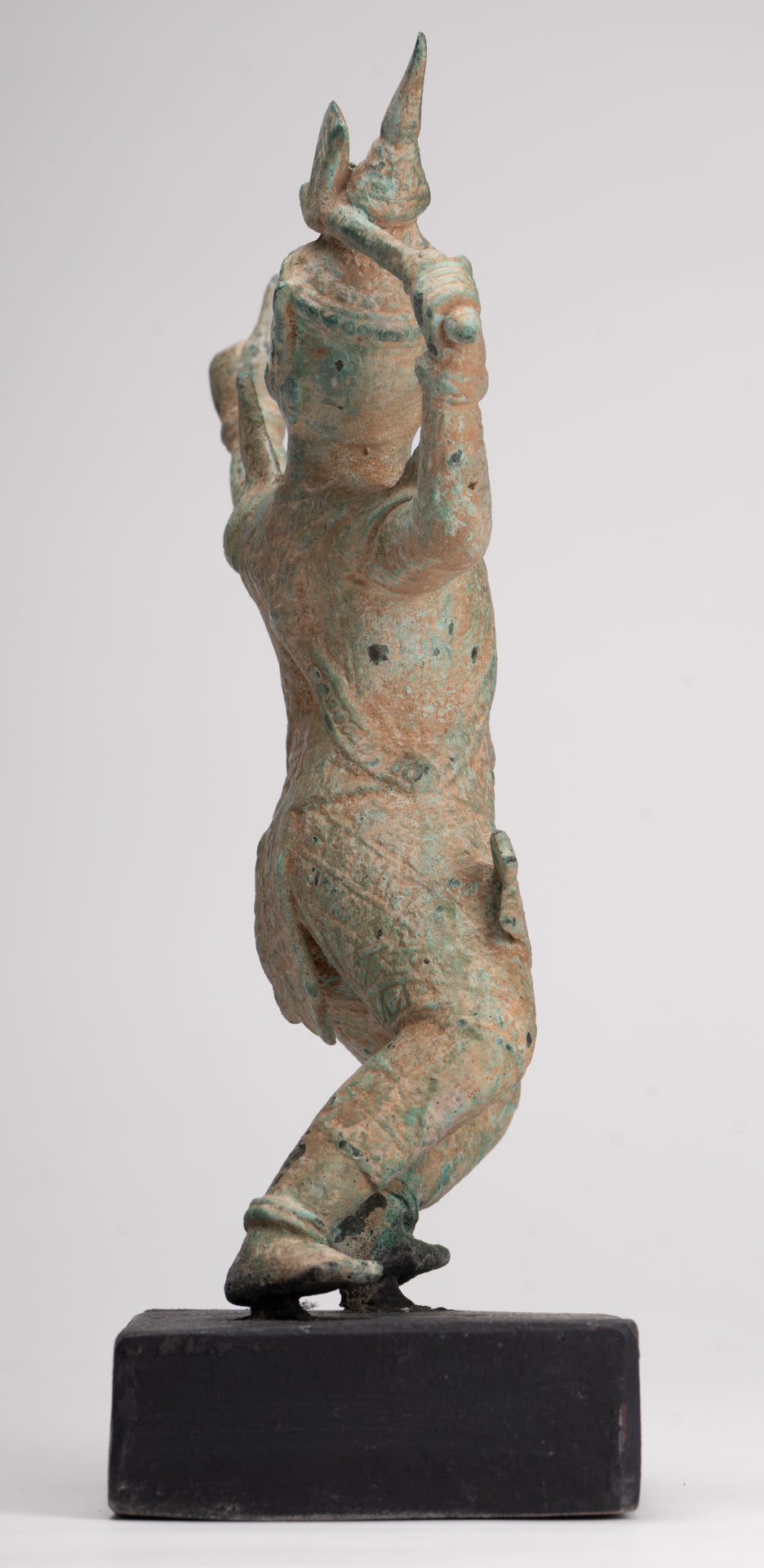 Antique Khmer Style Standing Bayon Hindu God Hanuman Statue - 31cm/12" Tall