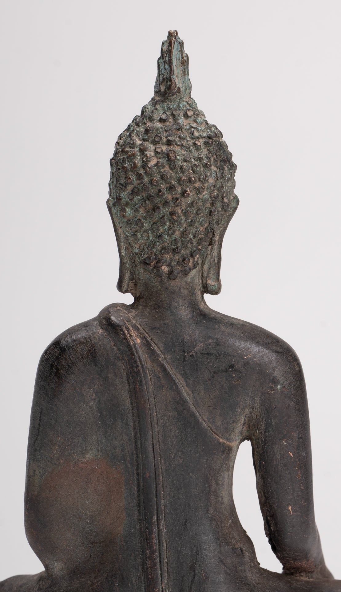 Buddha Statue - Antique Sukhothai Style Thai Enlightenment Buddha Statue - 17cm/7"