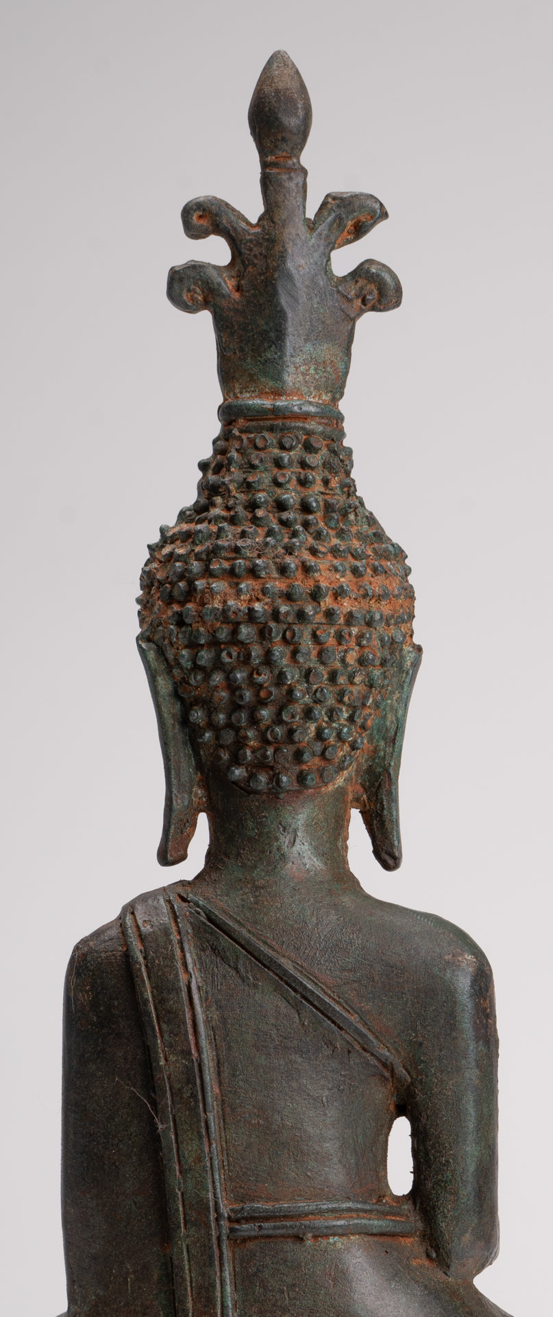 Buddha Statue - Seated Antique Laos Style Meditation Buddha Statue - 26cm/10"