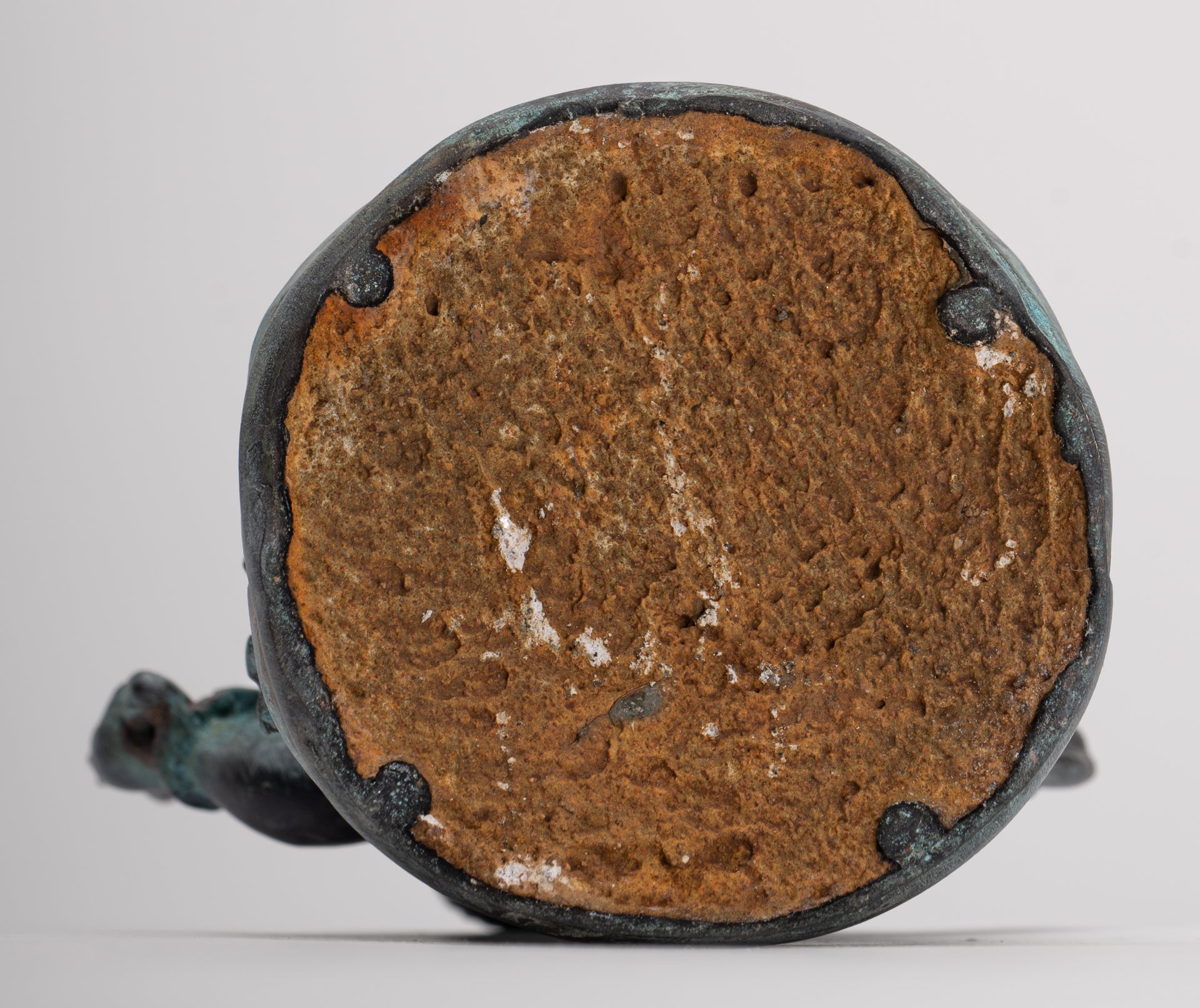 Ganesha Statue - Antique Thai Style Bronze Seated 4-Arm Vara Ganapati Statue - 15.5cm/6"