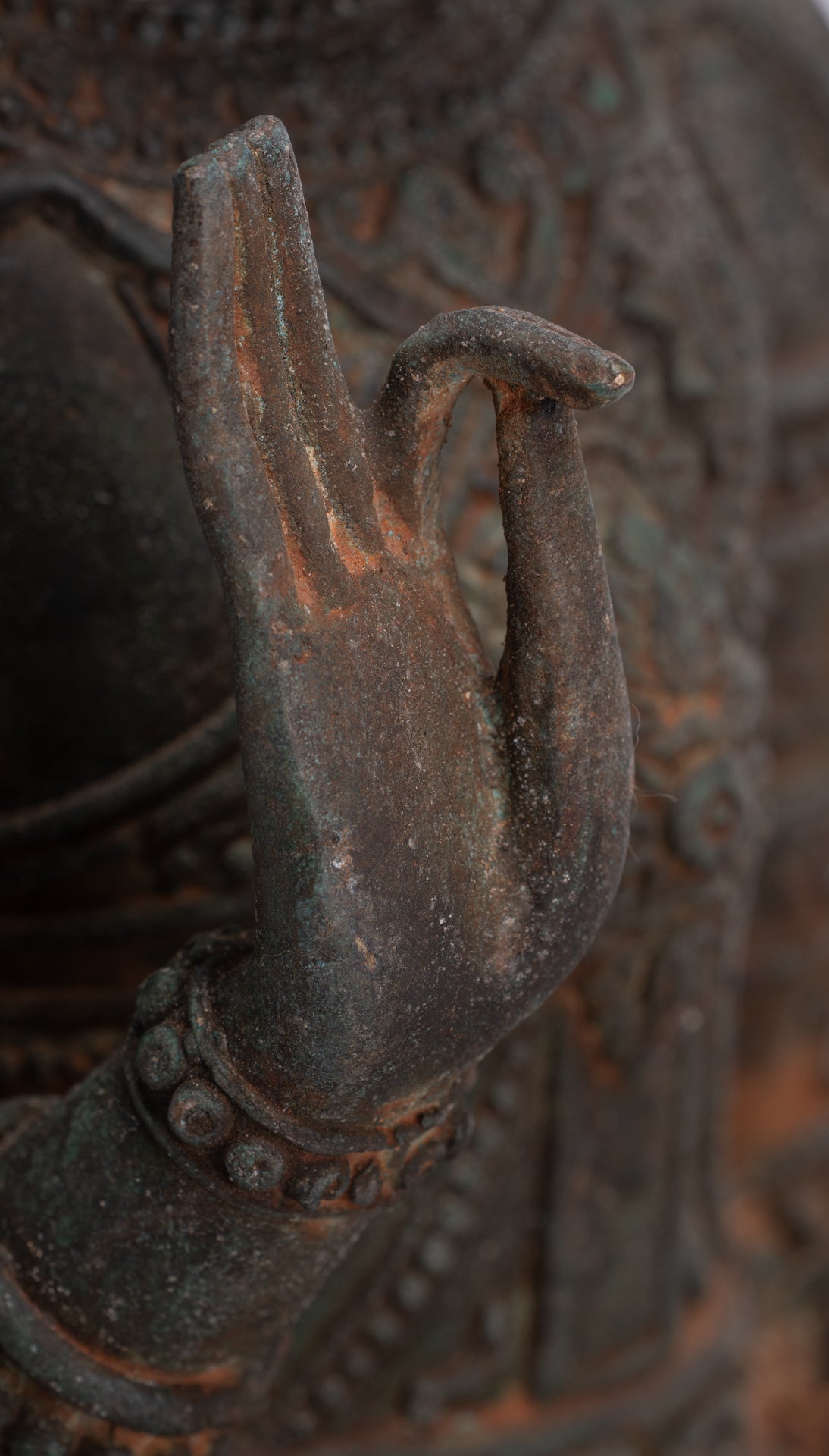 Buddha Statue - Seated Antique Laos Style Teaching Buddha Statue - 61cm/24"