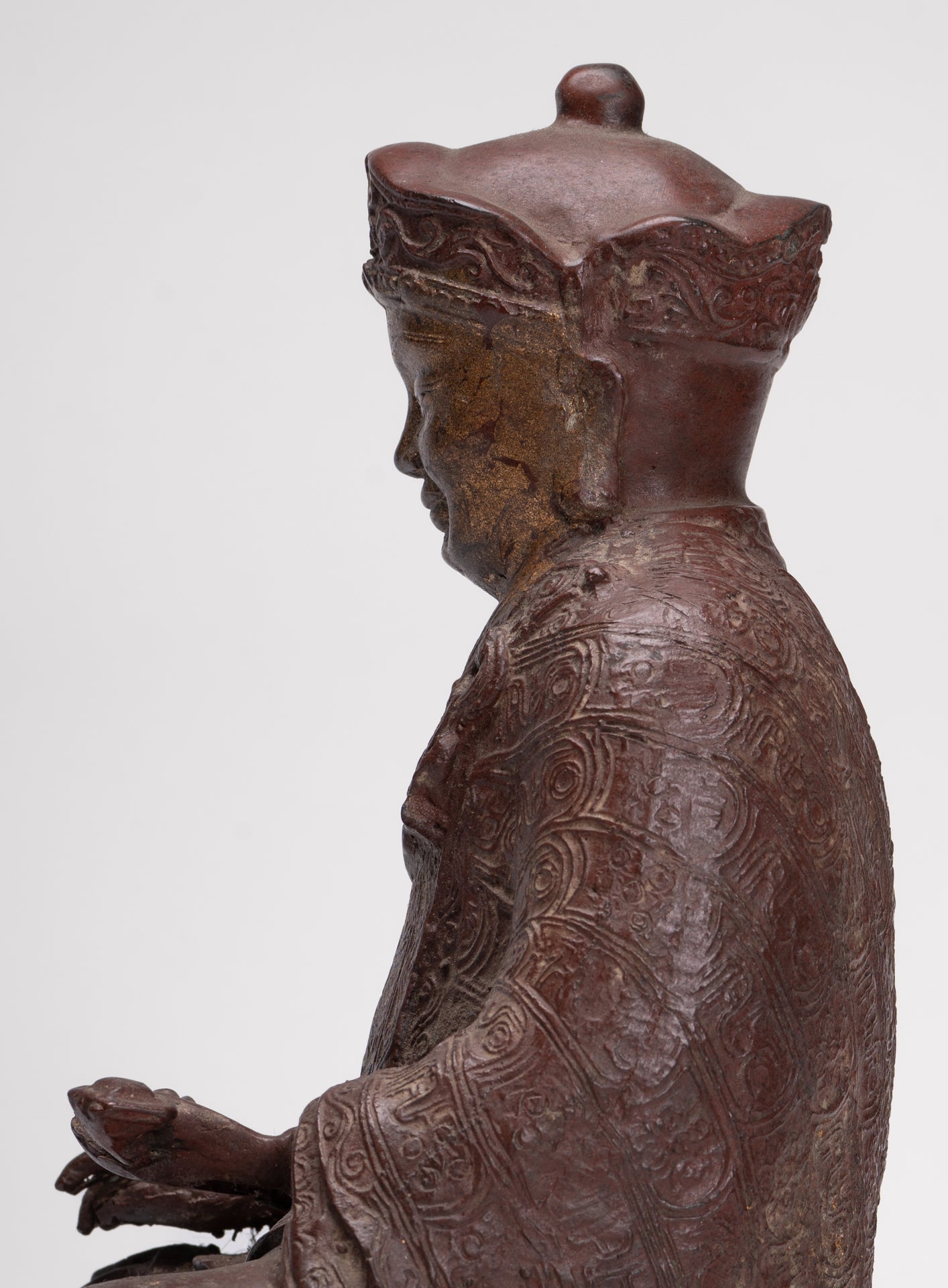 Monk Statue - Antique Chinese Style Tai Hong Gong Chinese Monk Statue - 34cm/14"