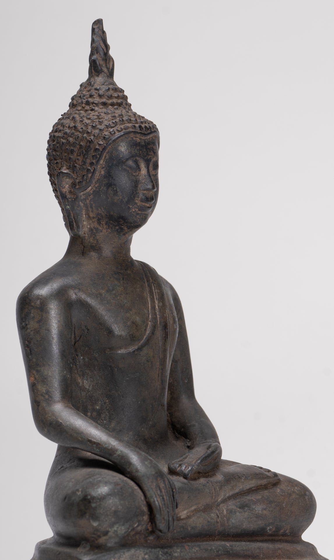 Buddha Statue - Antique Sukhothai Style Thai Enlightenment Buddha Statue - 22cm/9"