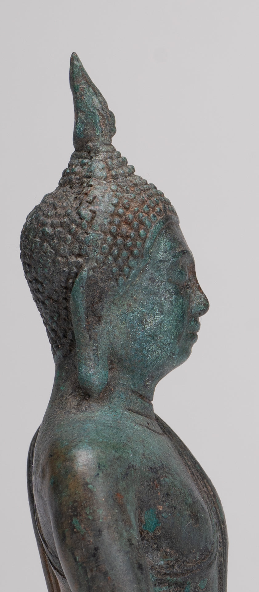 Buddha Statue - Antique Sukhothai Style Thai Enlightenment Buddha Statue - 16cm/6"