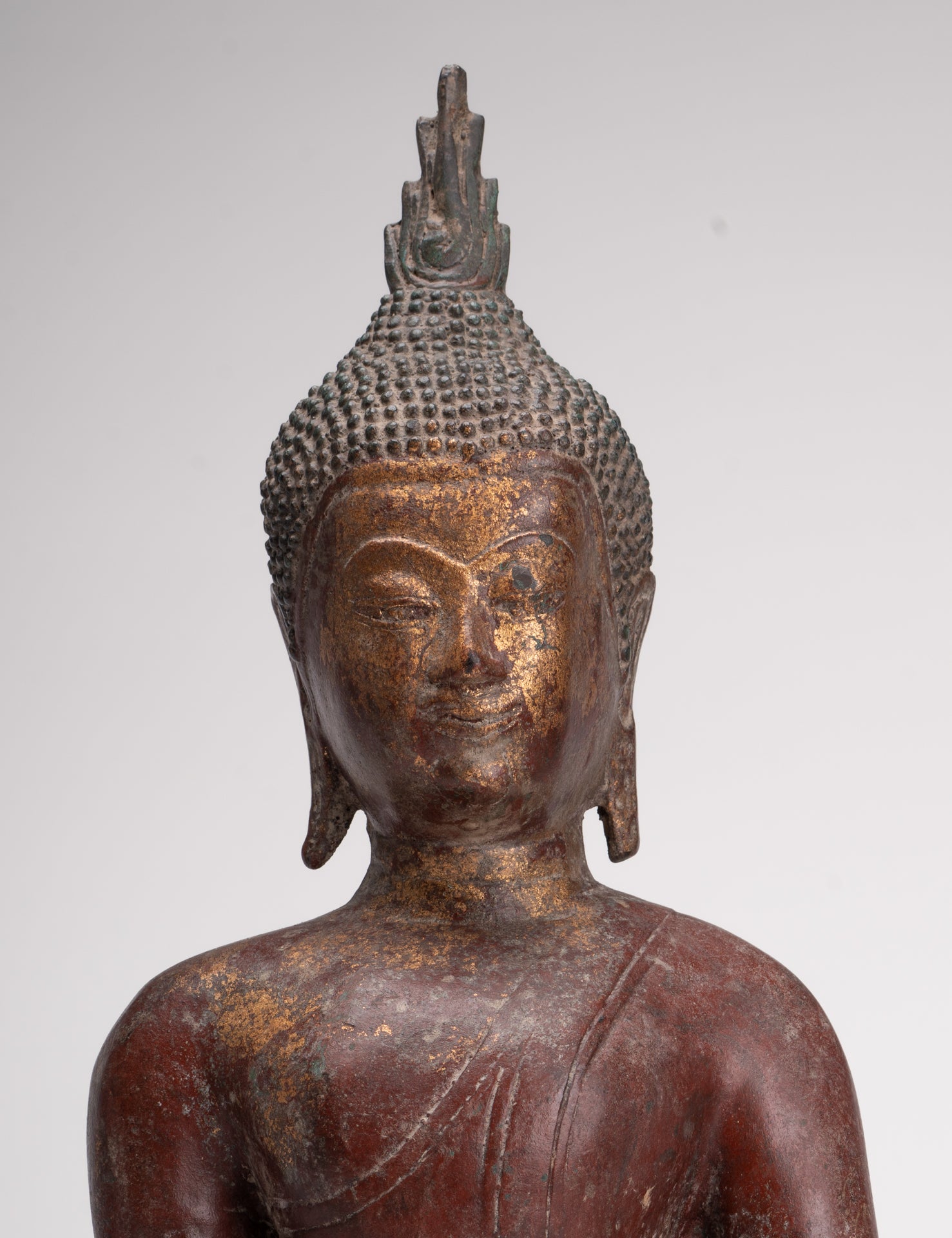 Buddha Statue - Antique Sukhothai Style Thai Enlightenment Buddha Statue - 40cm/16"