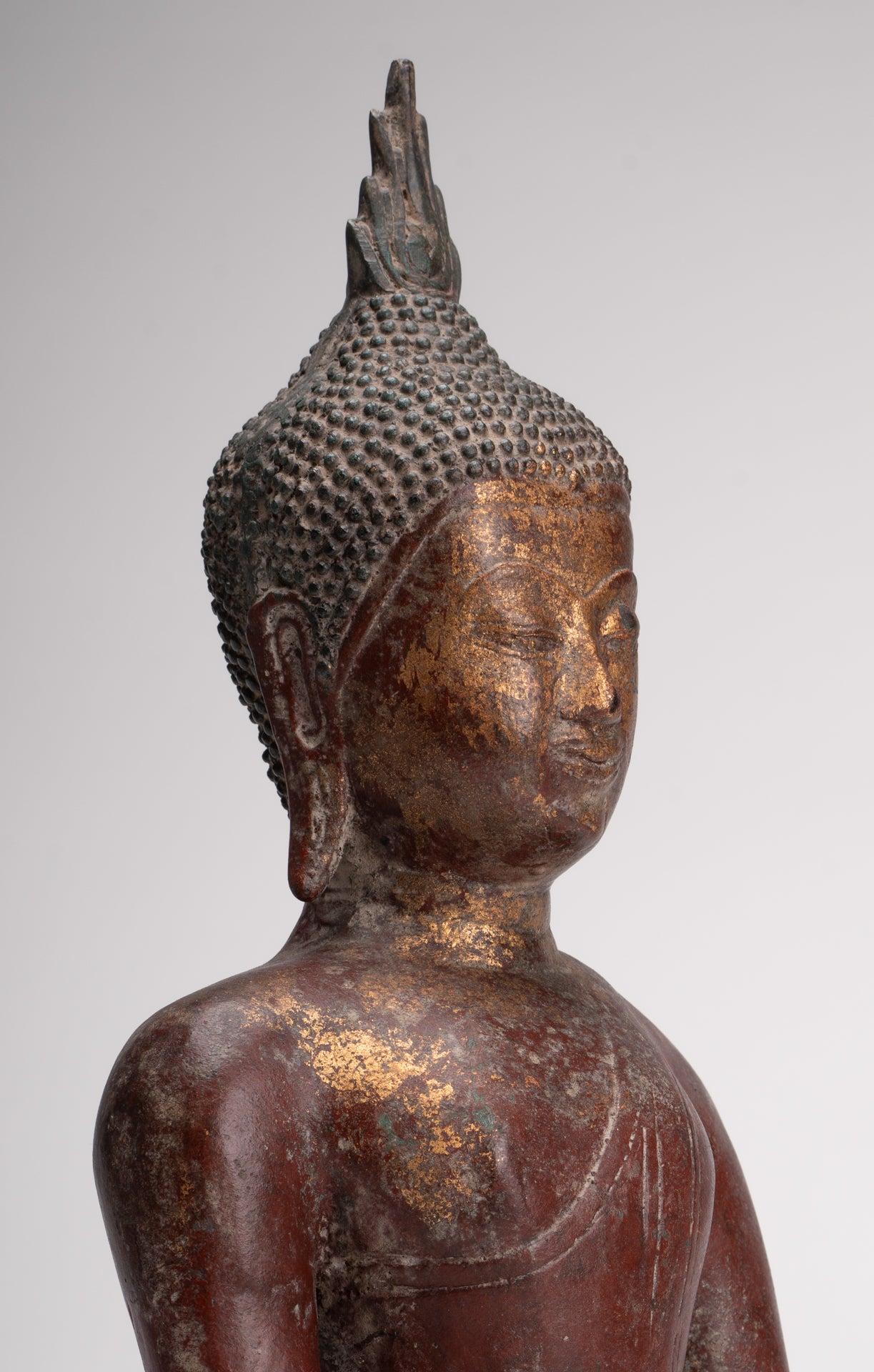 Buddha Statue - Antique Sukhothai Style Thai Enlightenment Buddha Statue - 40cm/16"