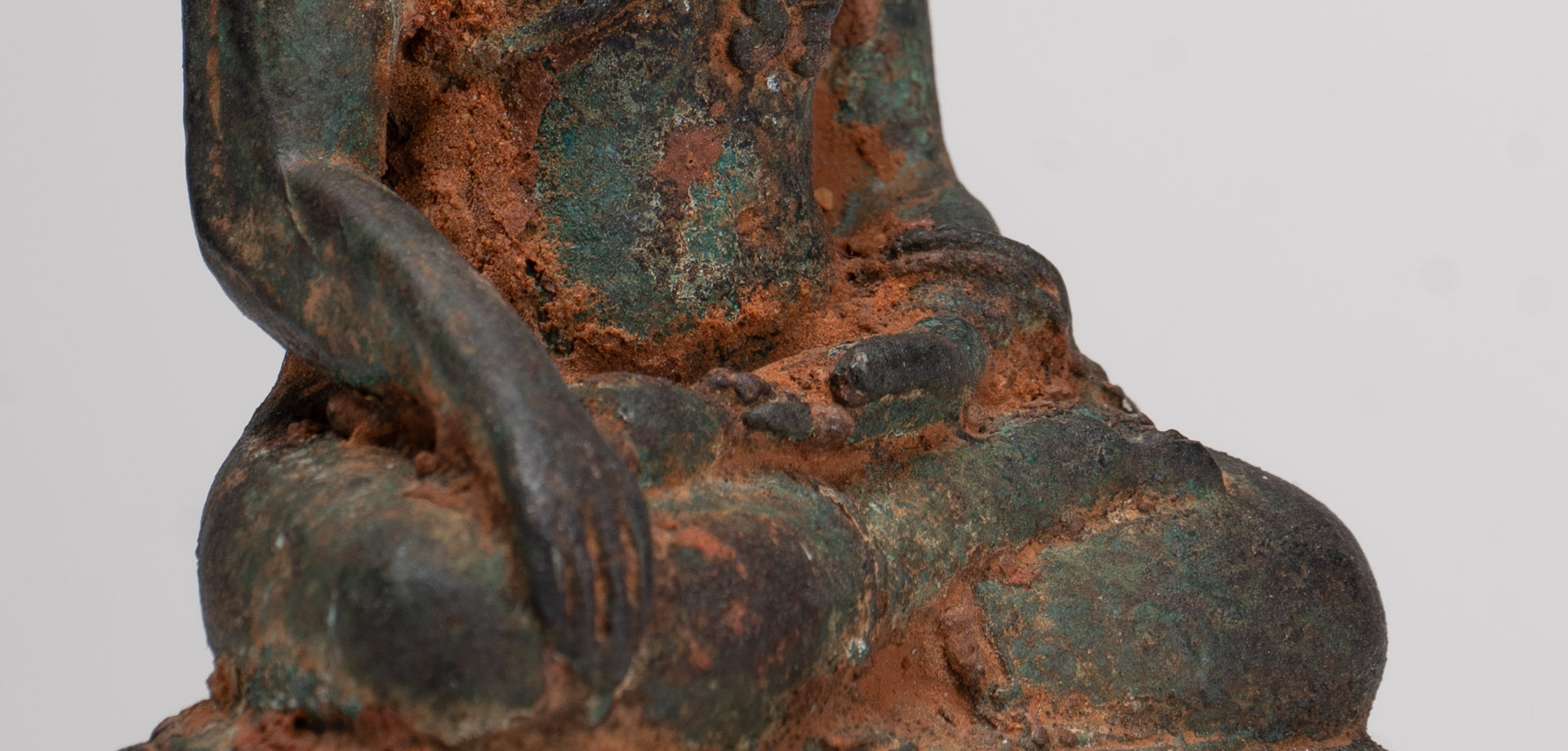 Buddha-Statue – Antik-Thai-Stil Bronze Chiang Saen Erleuchtungs-Buddha-Statue – 11,5 cm/5 Zoll