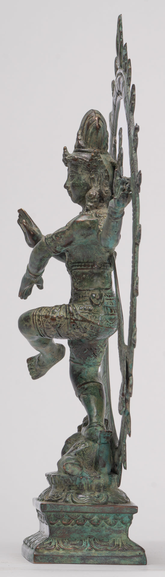 Antique Javanese Style Bronze Dancing Shiva statue as Lord Nataraja - 35cm(14") Tall
