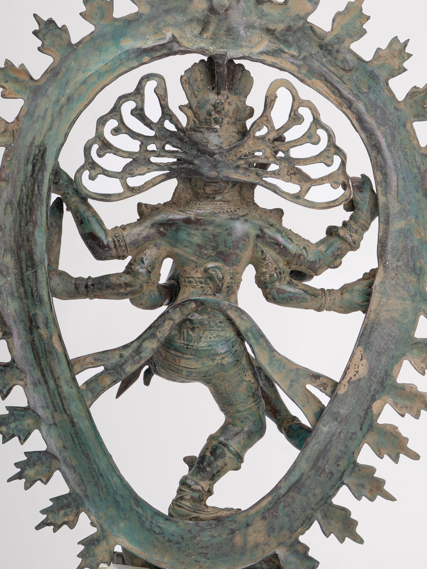 Antique Javanese Style Bronze Dancing Shiva statue as Lord Nataraja - 34.5cm(14") Tall