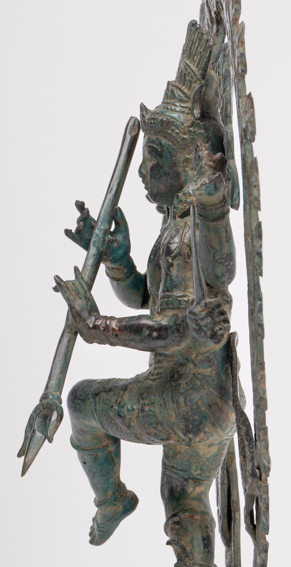 Antique Javanese Style Bronze Dancing Shiva statue as Lord Nataraja - 34.5cm(14") Tall