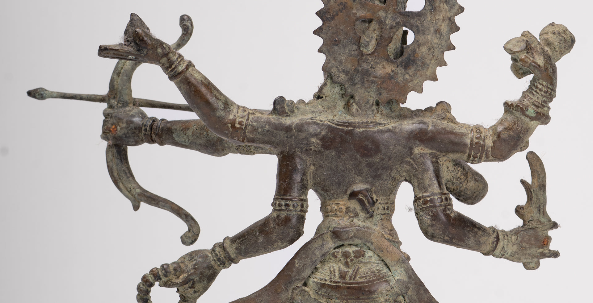 Rama Statue - Antique Majapahit Style Bronze Javanese Rama - Avatar of Vishnu - 24cm/10"