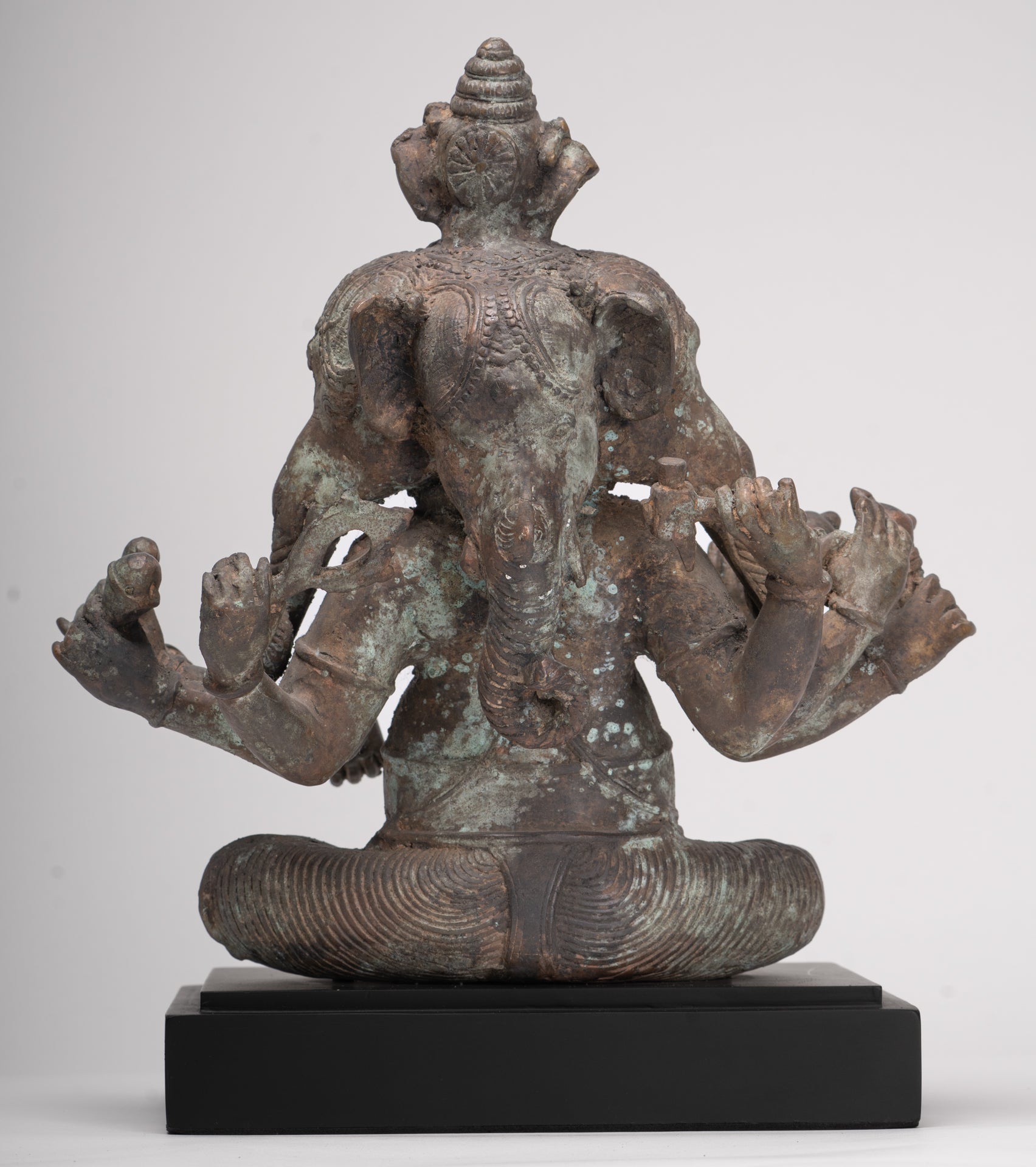 Ganesh - Antique Indonesian Style Bronze Heramba Ganesha Statue - 34cm/14"
