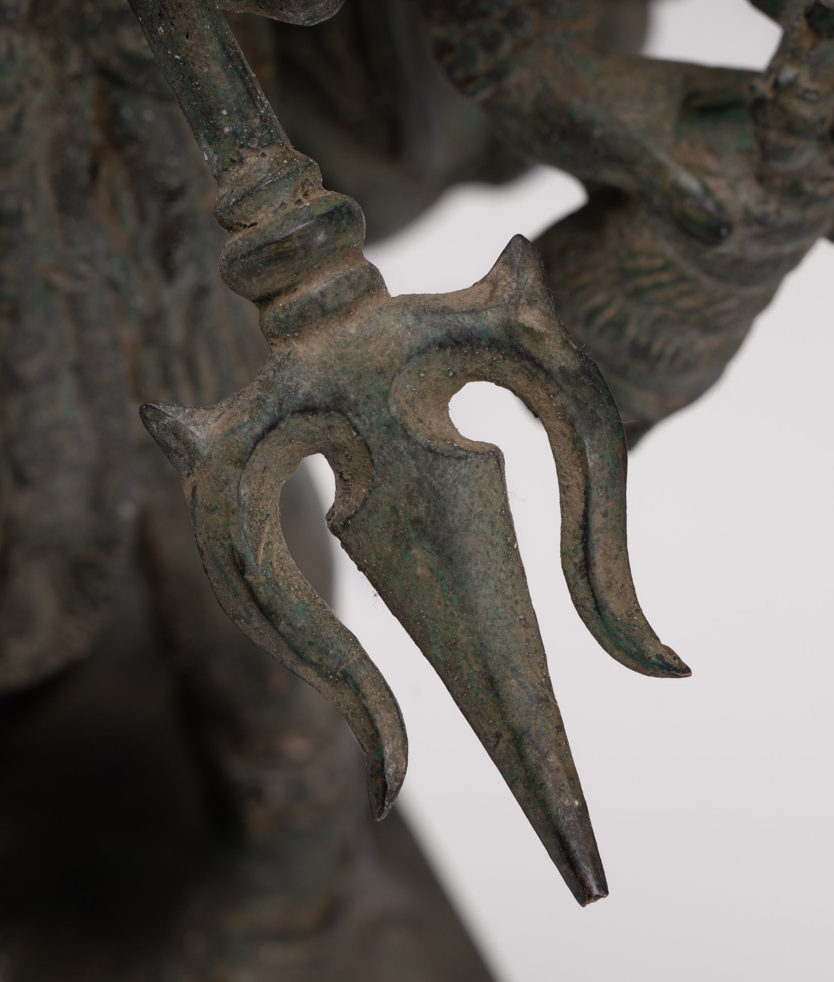 Kali Statue - Antique Java Style Majapahit Standing Bronze Kali or Mahakali Statue - 43cm/17"